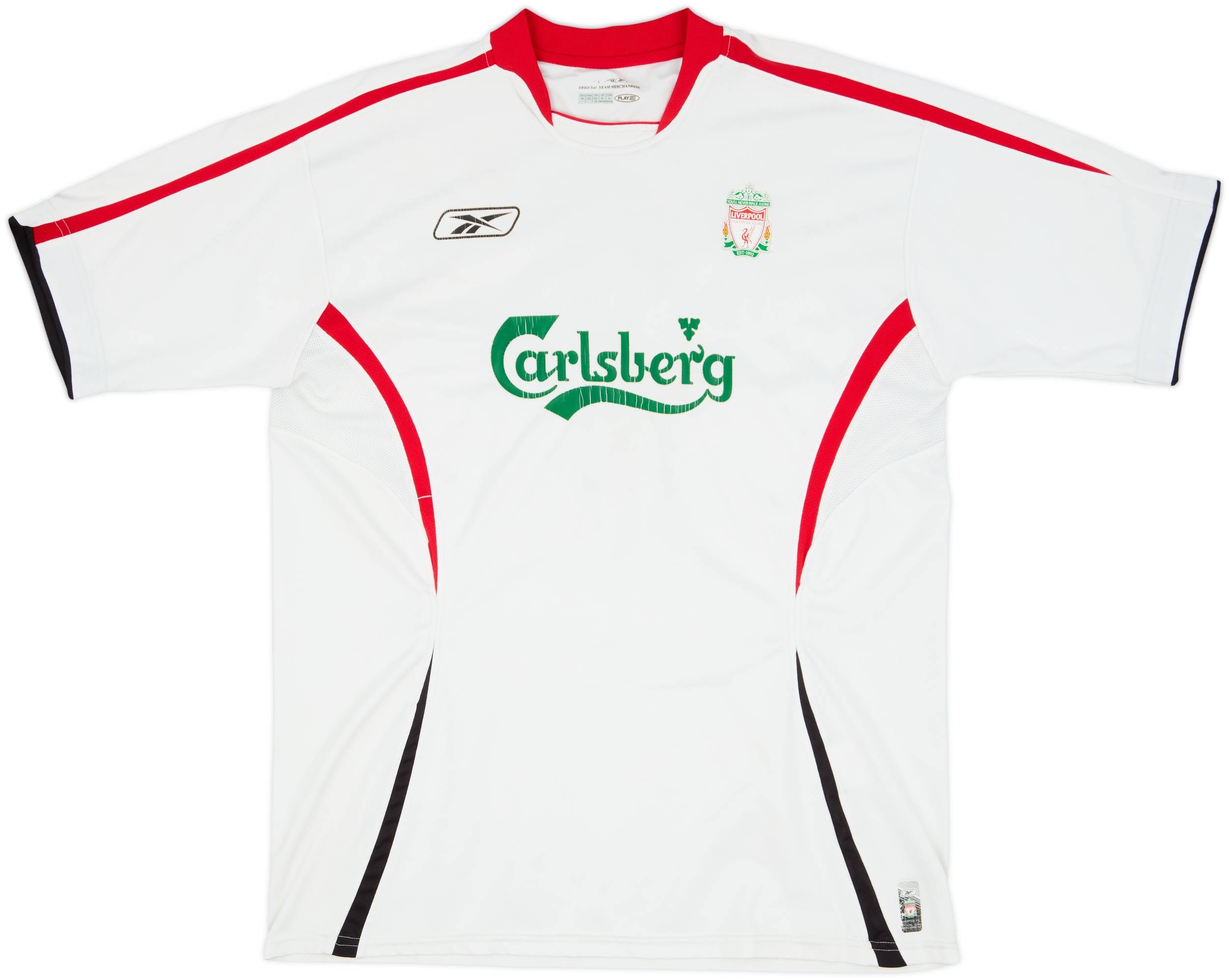 正規品 リバプール 05/06 LUIS GARCIA ユニフォーム CL仕様 2005-06 Liverpool Away Shirt Luis Garcia #10 - 5/10 - (XL)