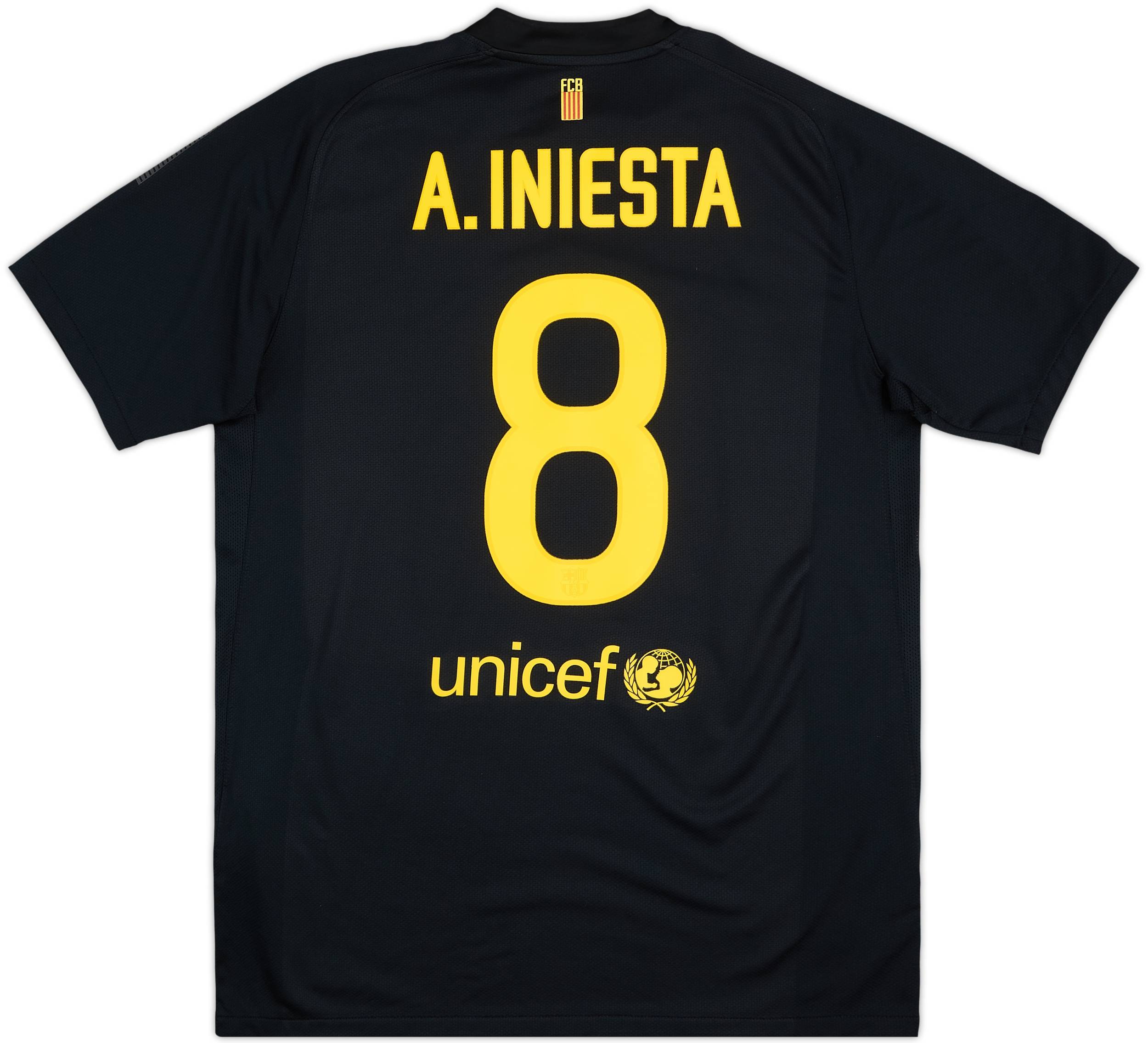2011-12 Barcelona Away Shirt A.Iniesta #8 - 9/10 - (L)