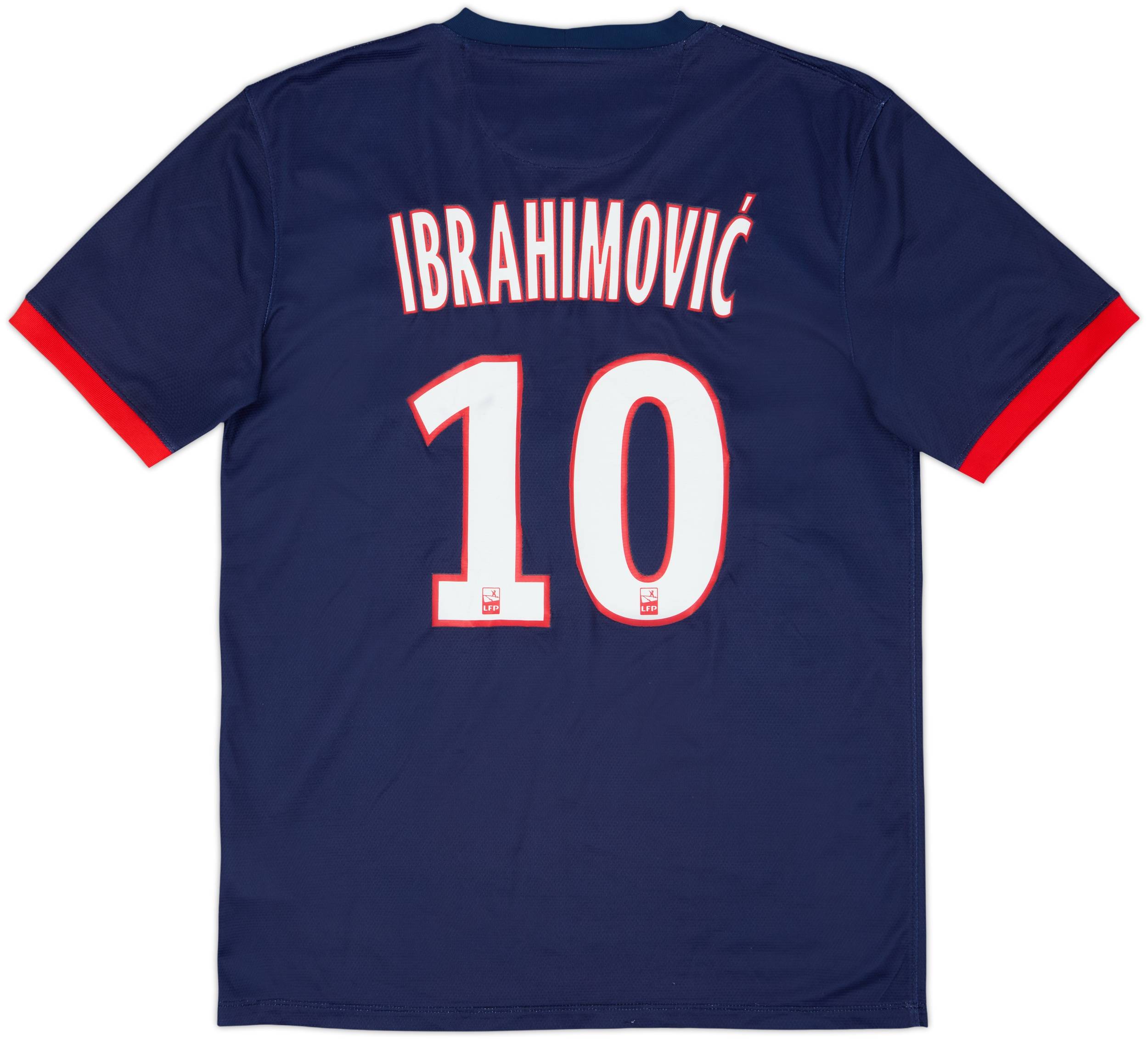 「激レア」　PSG Ibrahimović 10番シャツ 2013-14 Paris Saint-Germain Home Shirt Ibrahimovic #10 - 6/10 - (M)