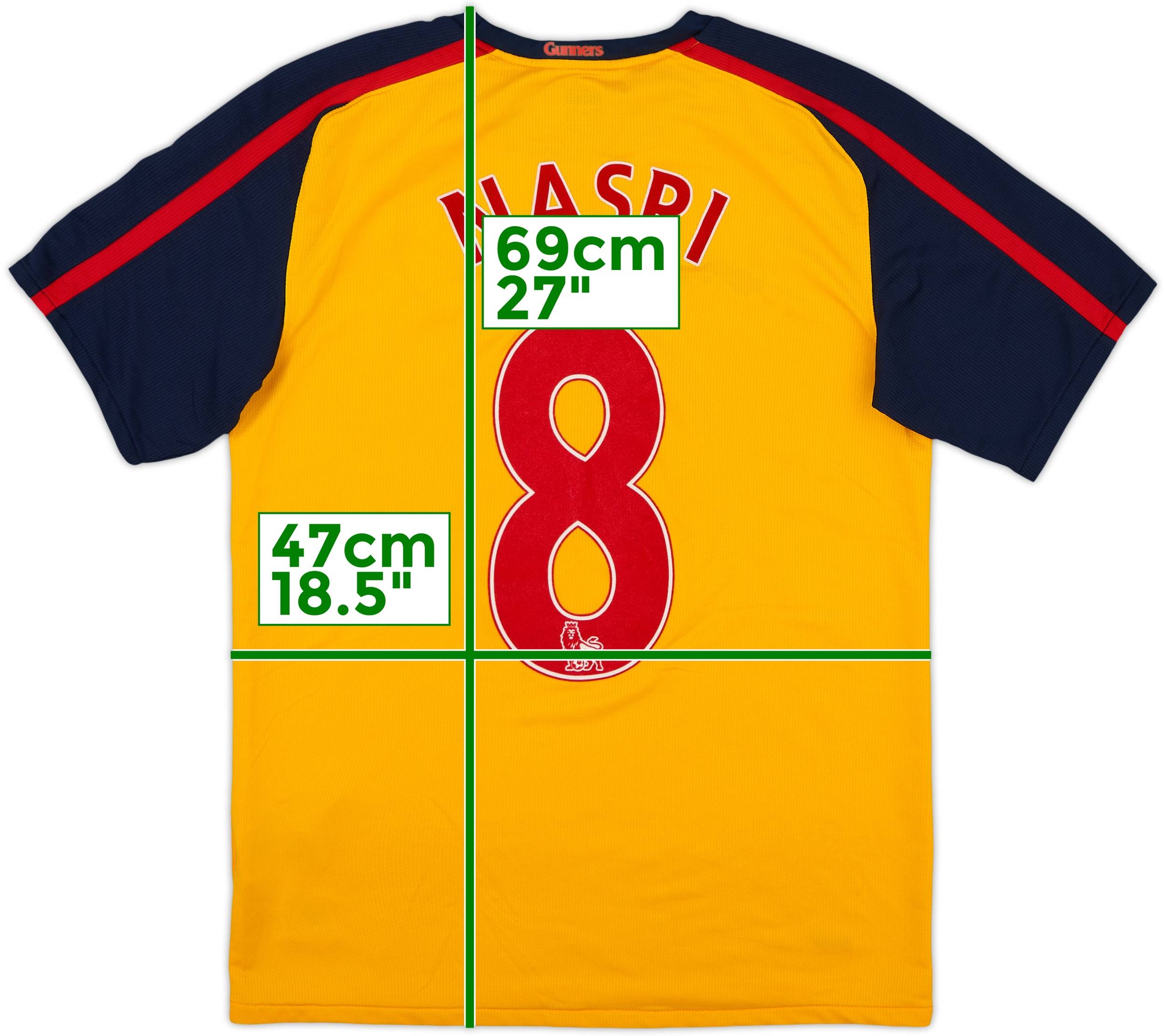 2008-09 Arsenal Away Shirt Nasri #8 - 8/10 - (S)