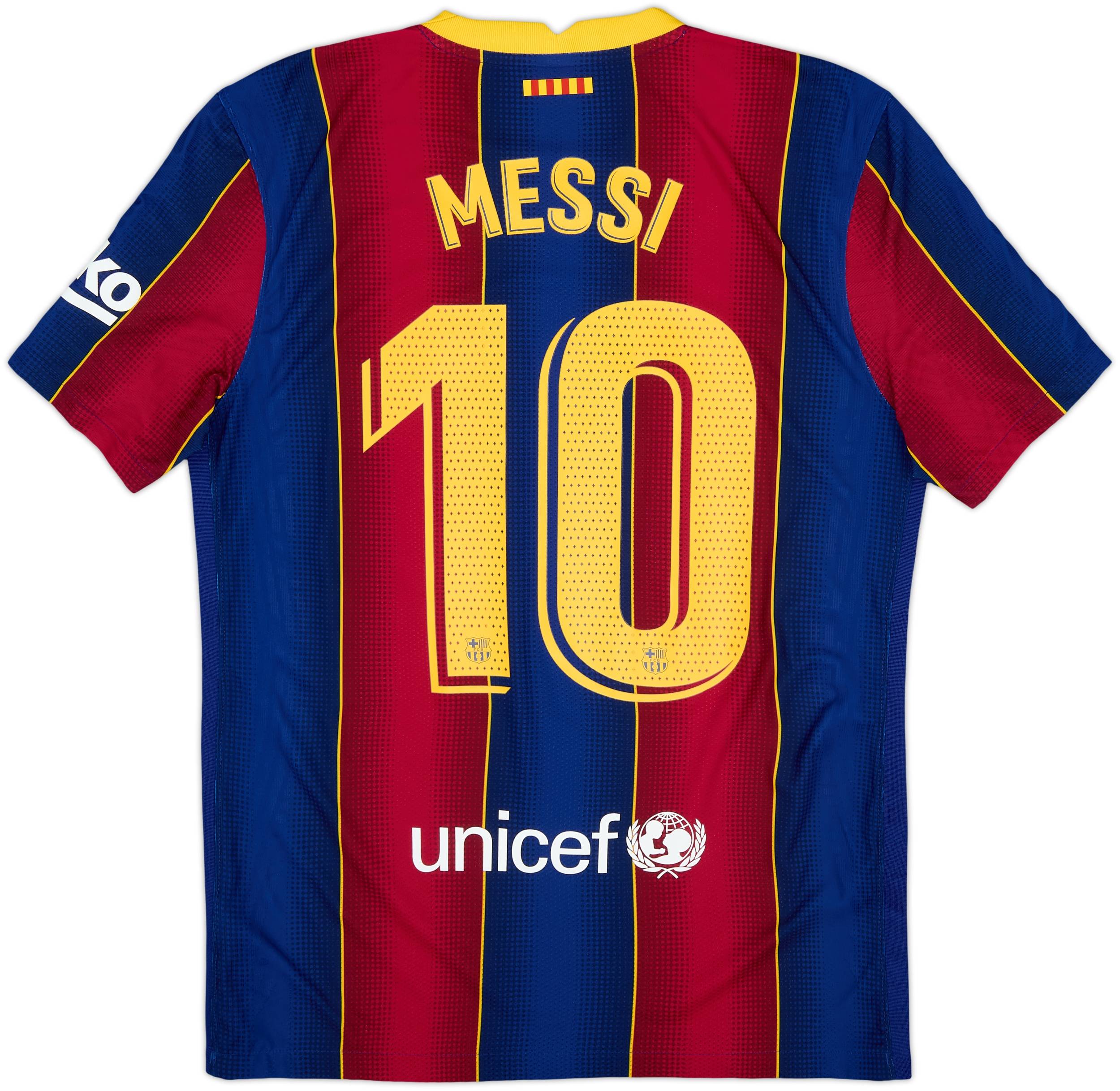 2020-21 Barcelona Authentic Home Shirt Messi #10 - 8/10 - (M)