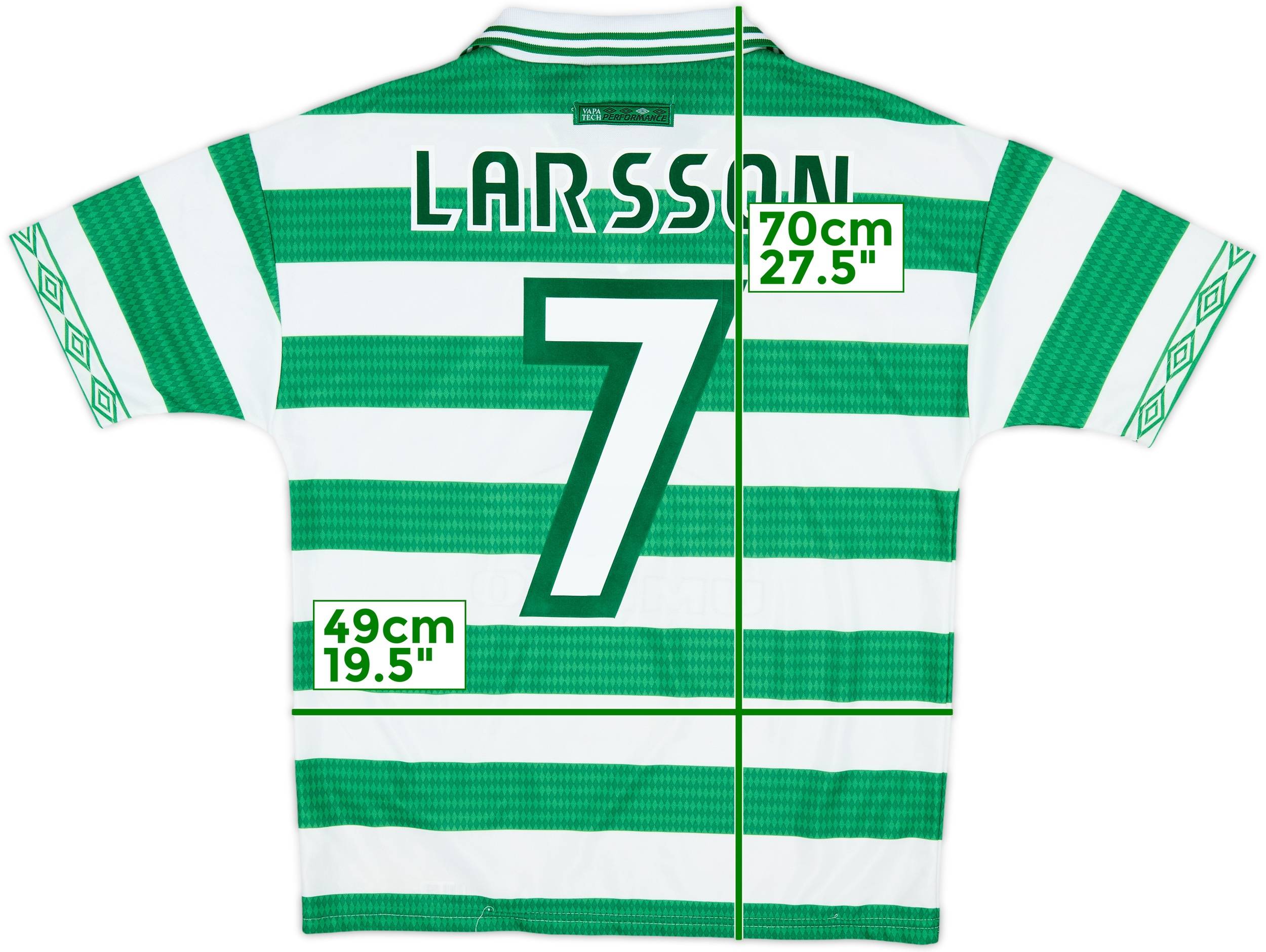 UMBRO LARSSON #7 セルティック Celtic 直筆サイン UMBRO LARSSON #7