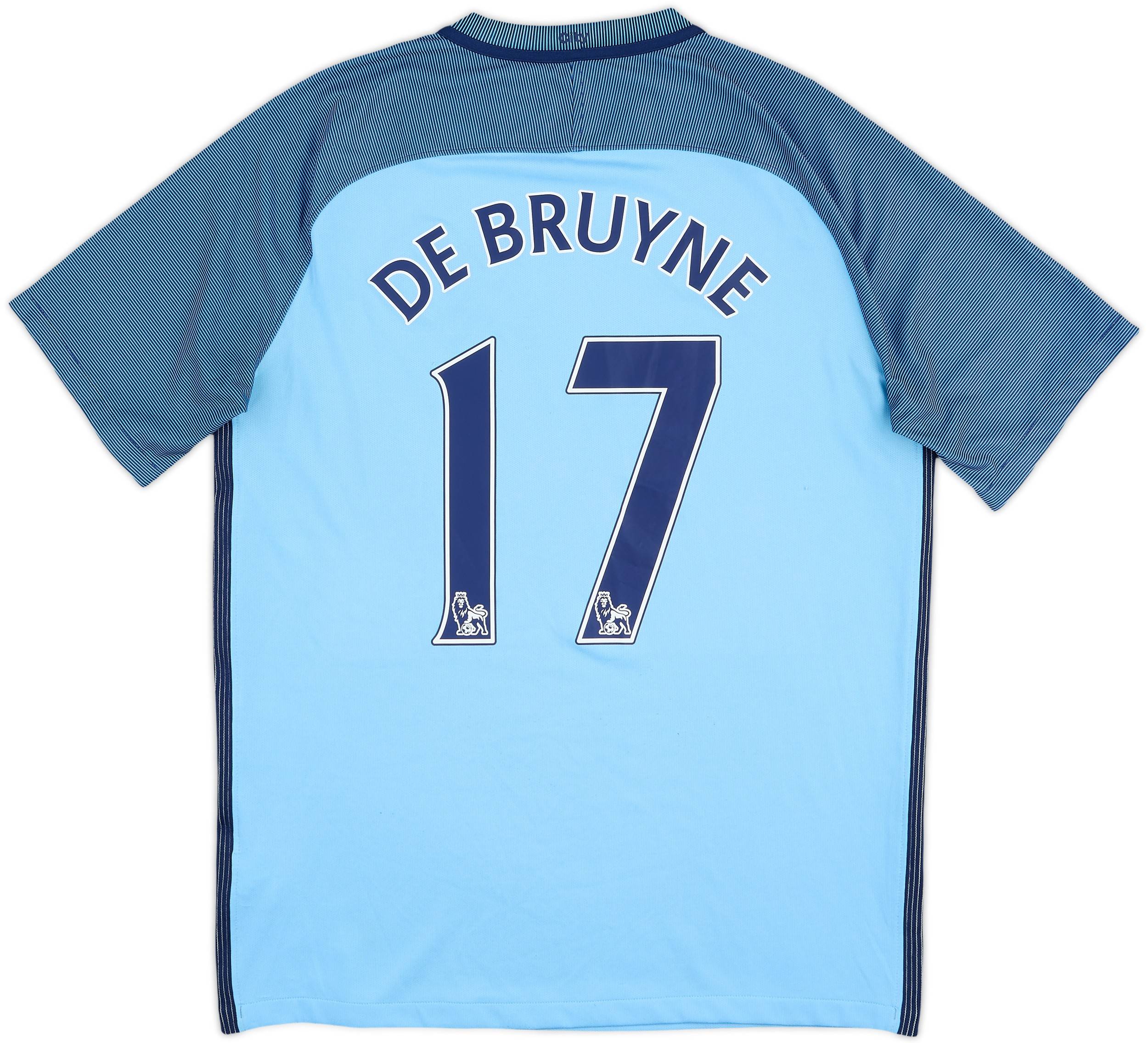 2016-17 Manchester City Home Shirt De Bruyne #17 - 6/10 - (L)