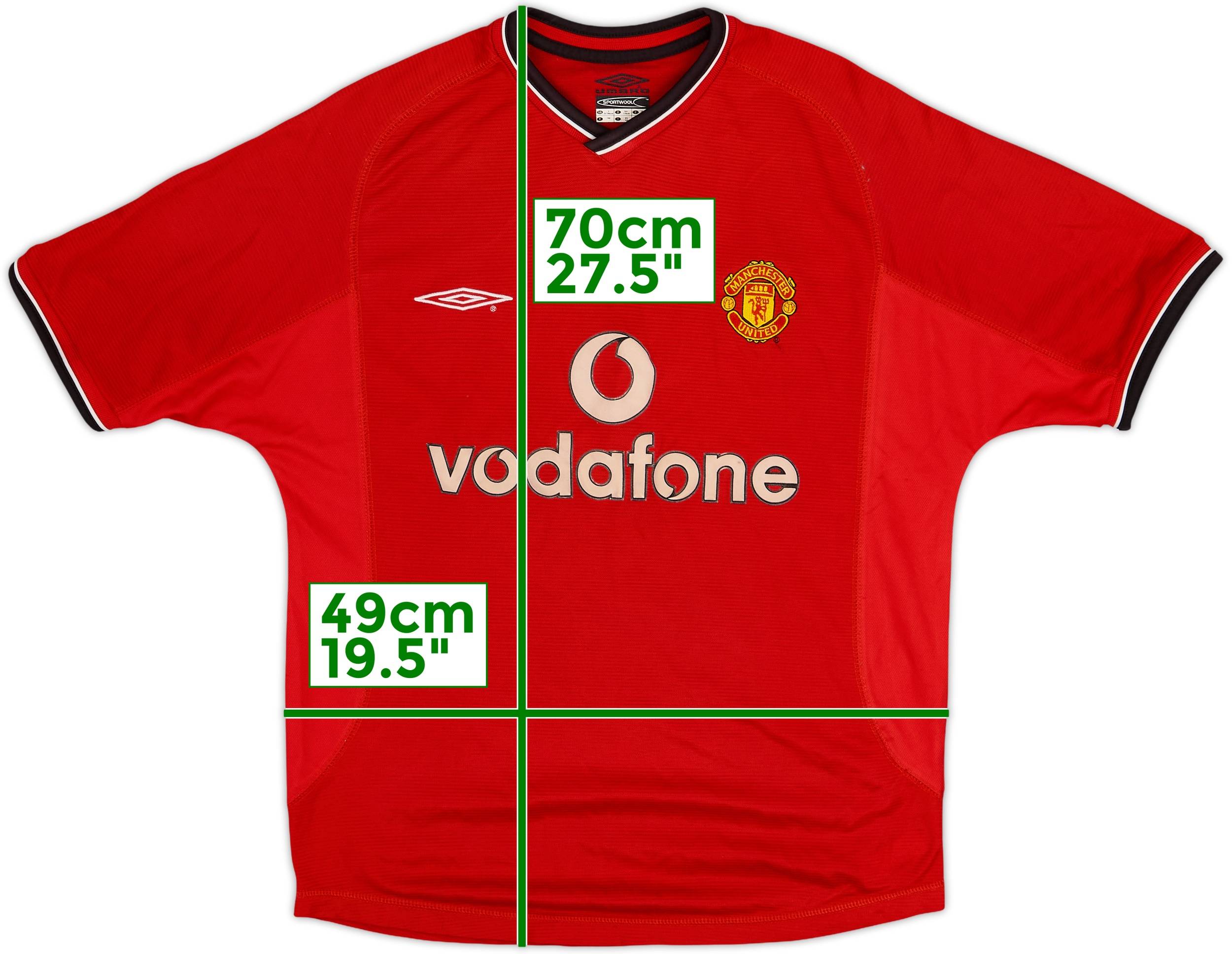 2000-02 Manchester United Home Shirt - 5/10 - (Y)
