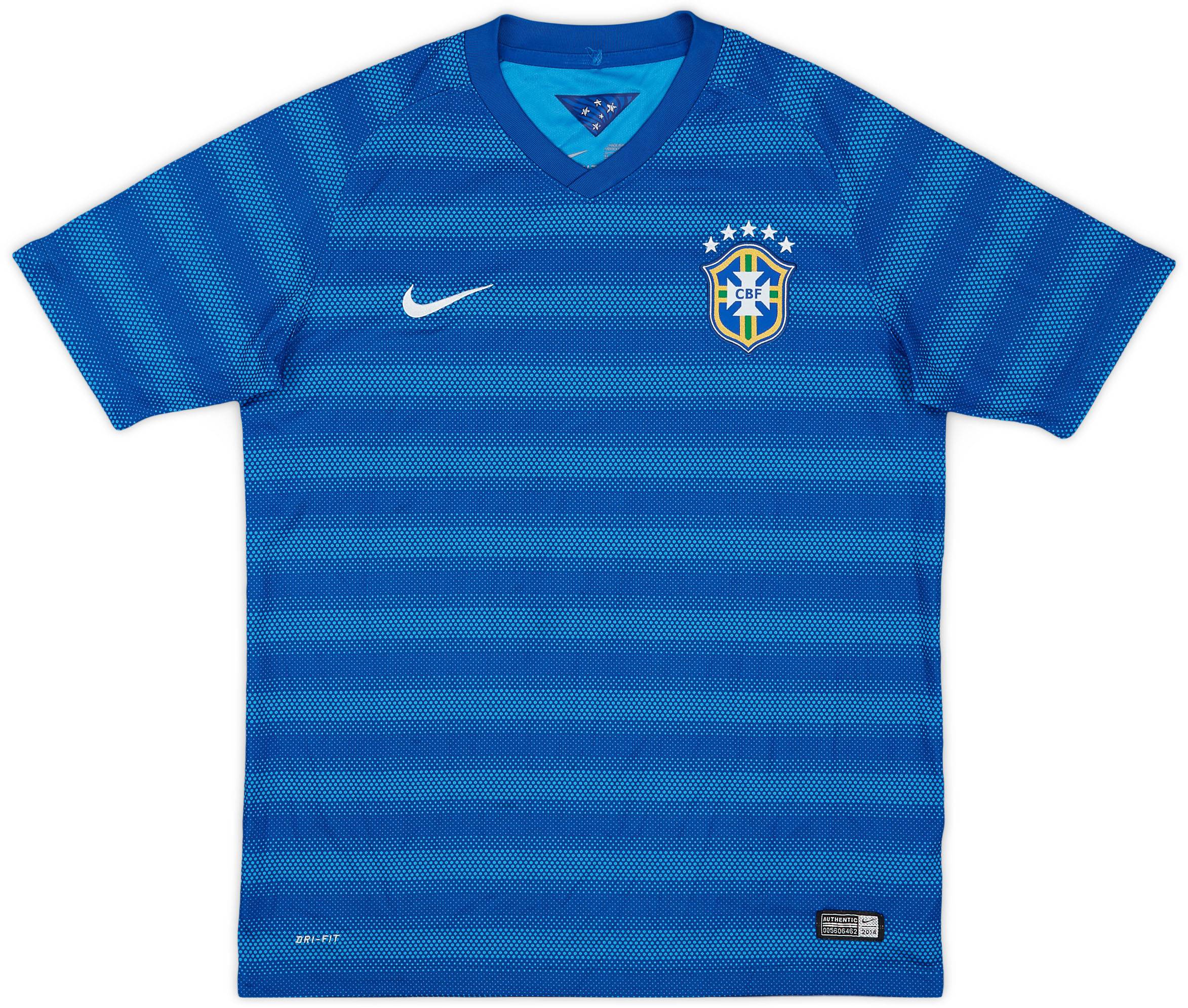 2014-15 Brazil Away Shirt - 9/10 - (XL.Boys)