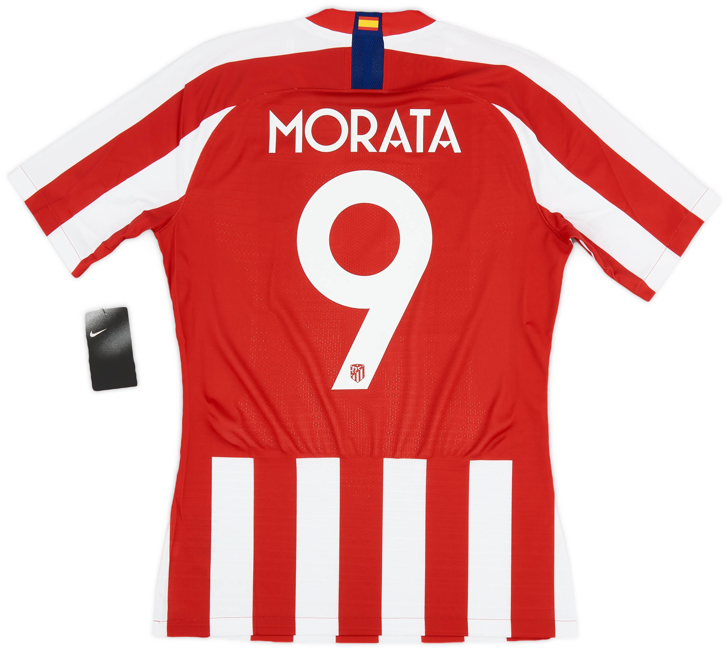 2019-20 Atletico Madrid Player Issue Vaporknit Domestic Home Shirt Morata #9 (M)