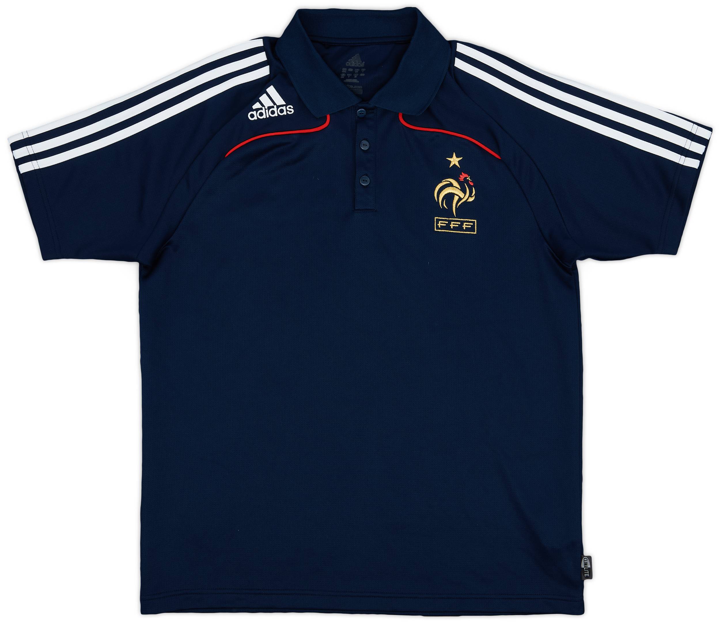 2007-08 France adidas Polo Shirt - 8/10 - (L)