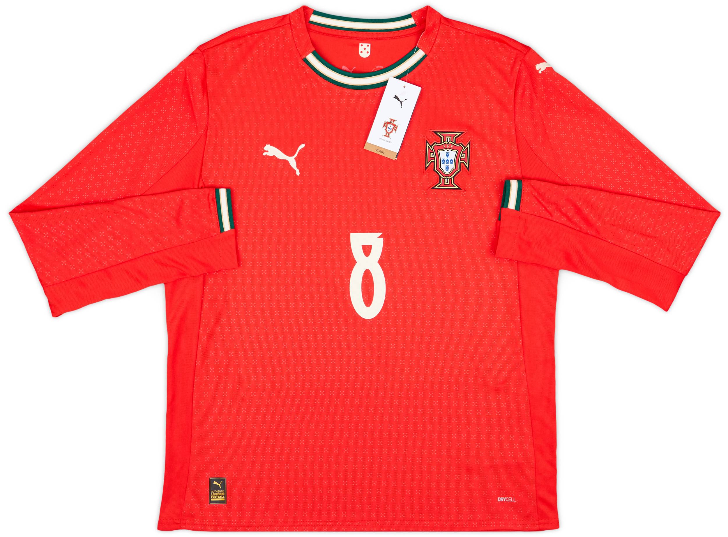 ポルトガル代表 B. FERNANDES 背番号8 半袖 シャツ NIKE ○ポルトガル代表 2024 ホーム 半袖 ユニフォーム No.8 ブルーノ