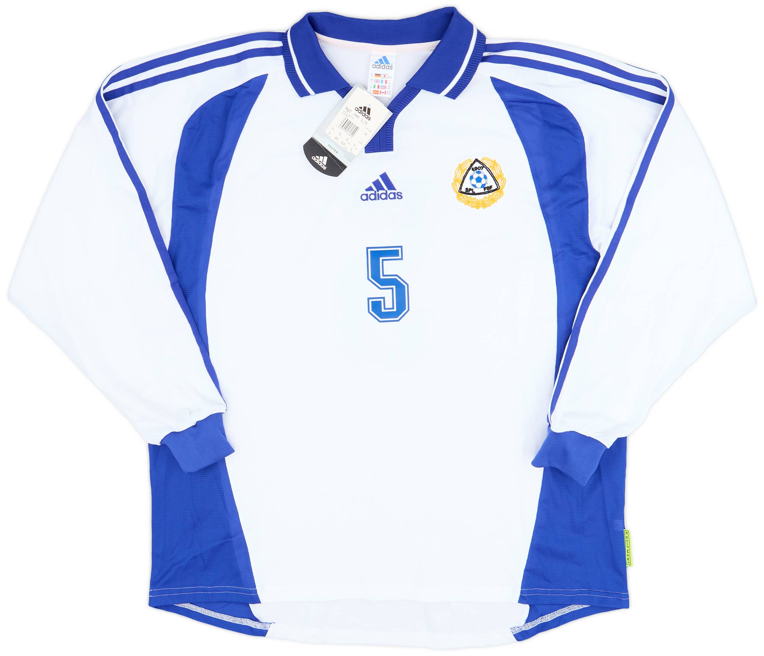 2000-02 Finland Player Issue Home L/S Shirt #5 (XL)