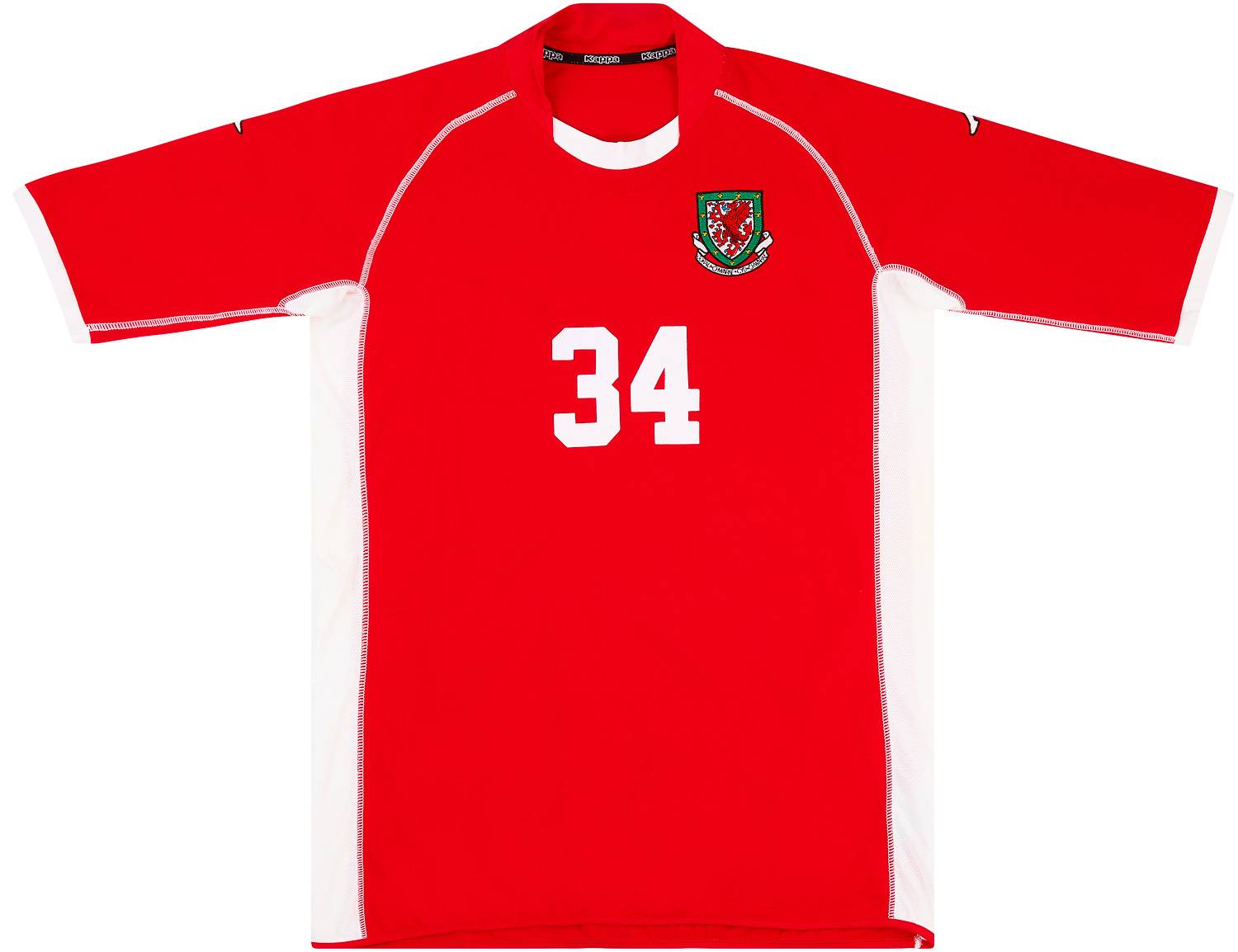 2002-04 Wales Match Issue Home Shirt #34
