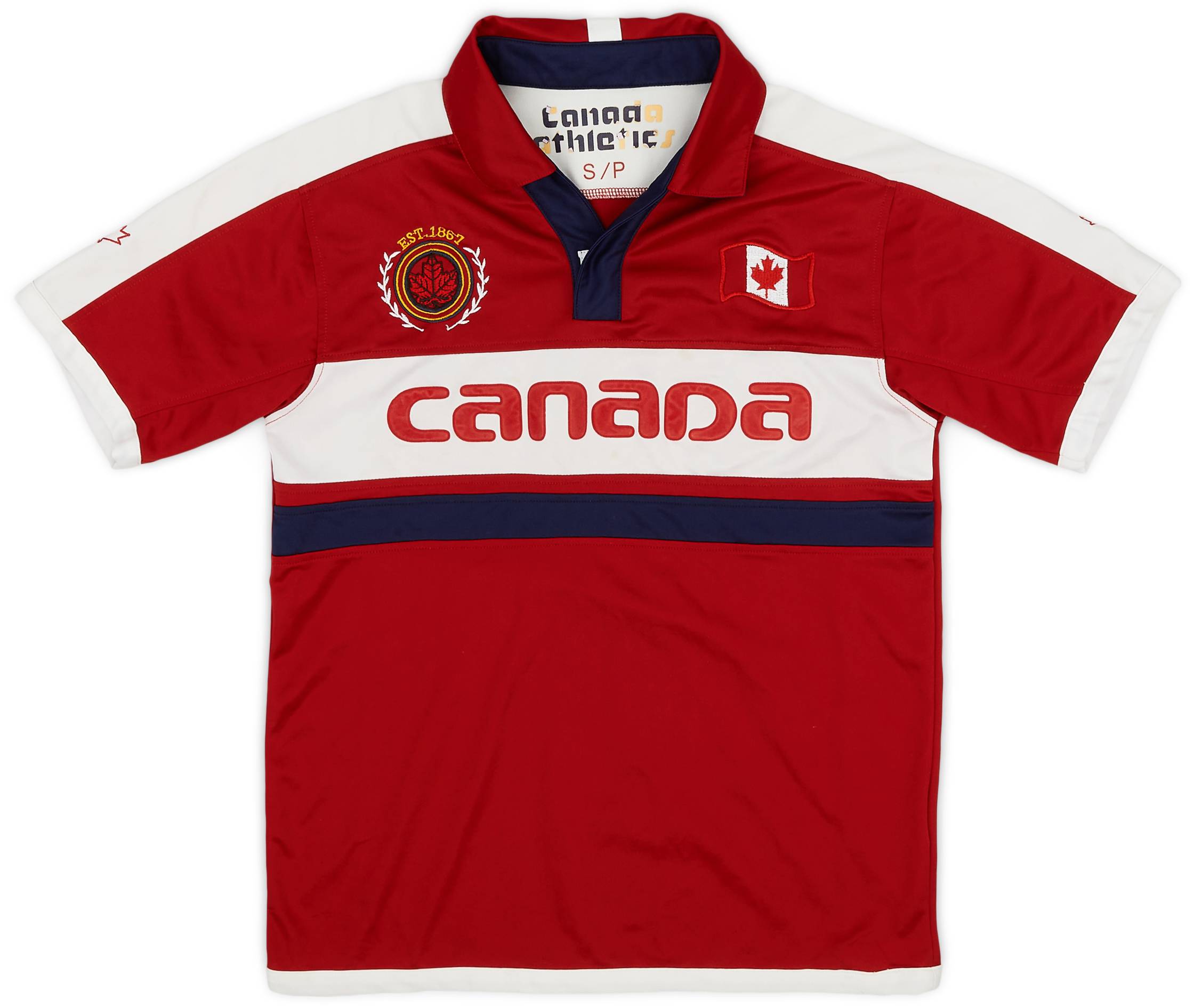 2010s Canada Athletics Polo Shirt 6 10 S