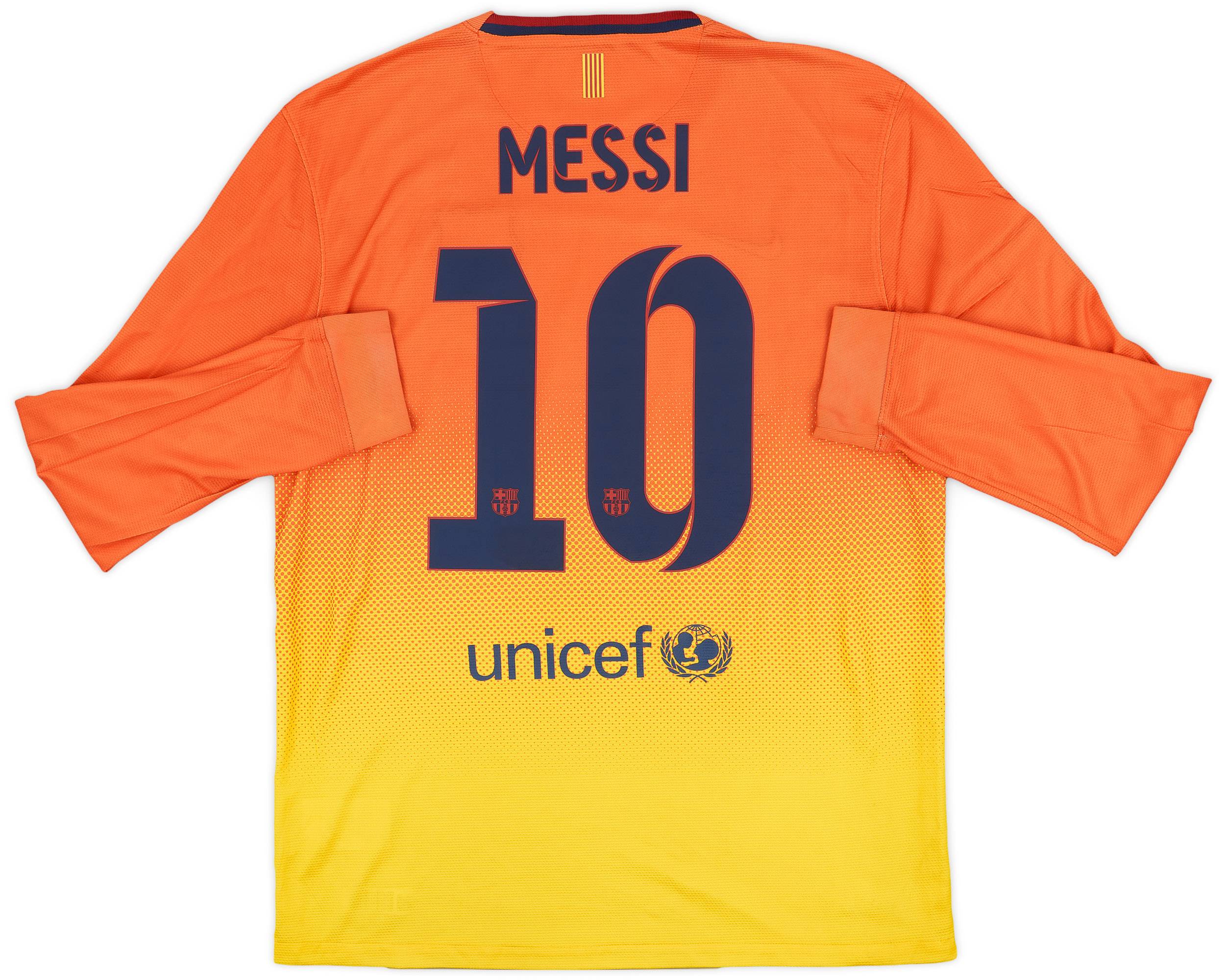 2012-13 Barcelona Away L/S Shirt Messi #10 - 8/10 - (M)