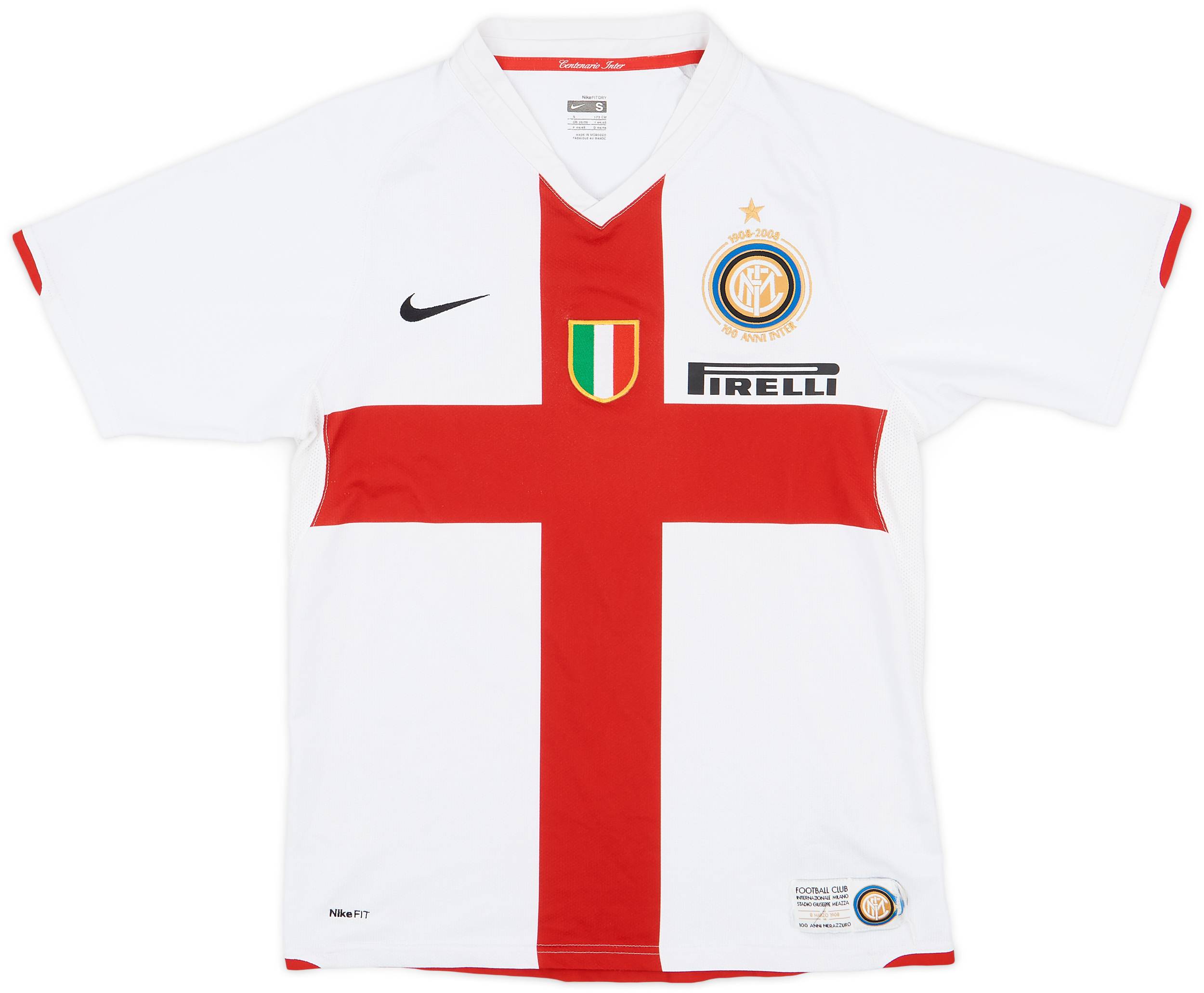 ウェア NIKE INTER MILANO 07/08 GAME SHIRT 2007-08 Inter Milan Centenary Away Shirt - 6/10 - (S)