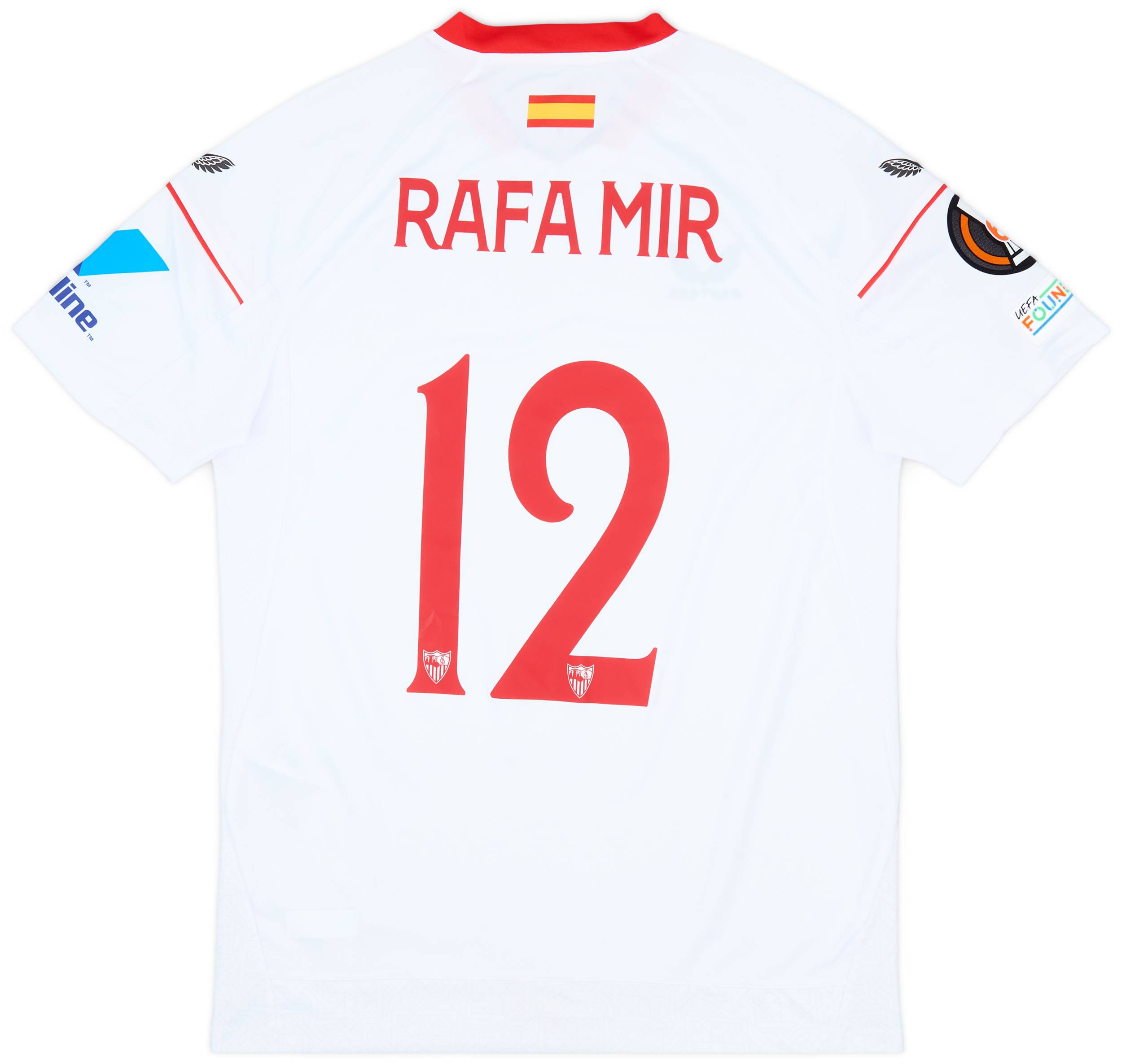 2022-23 Sevilla Match Issue Europa League Home Shirt Rafa Mir #12
