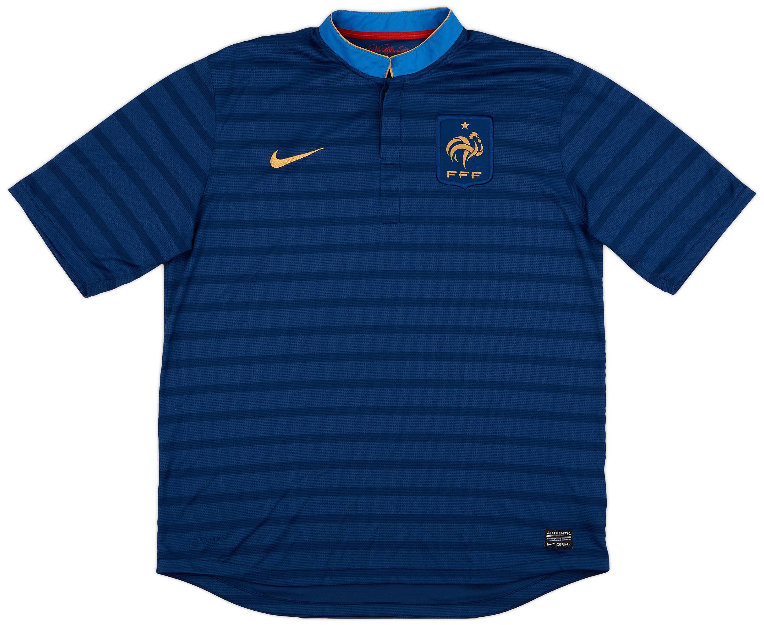 2012-13 France Home Shirt - 9/10 - (XL)