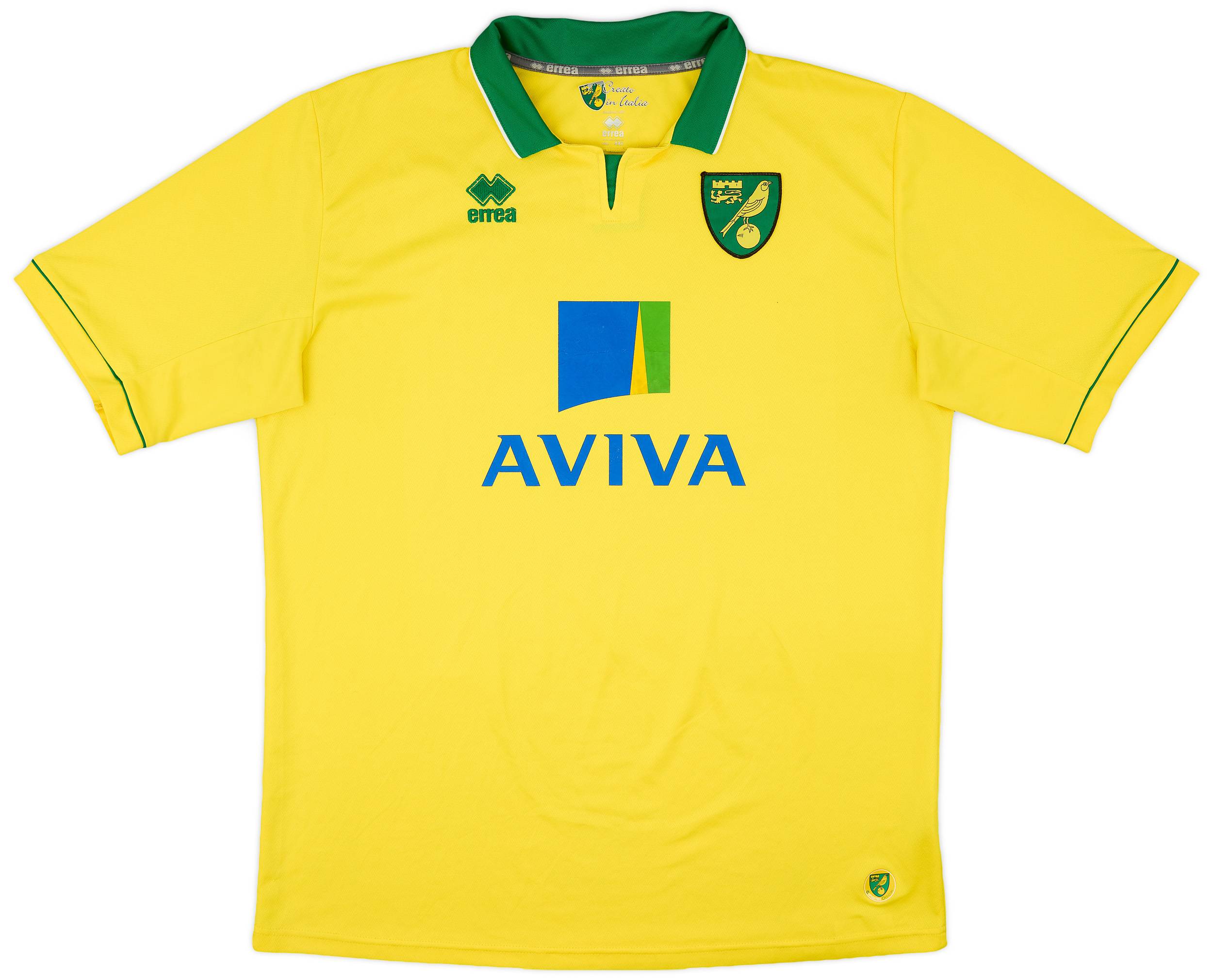 2012-13 Norwich Home Shirt - 8/10 - (4XL)