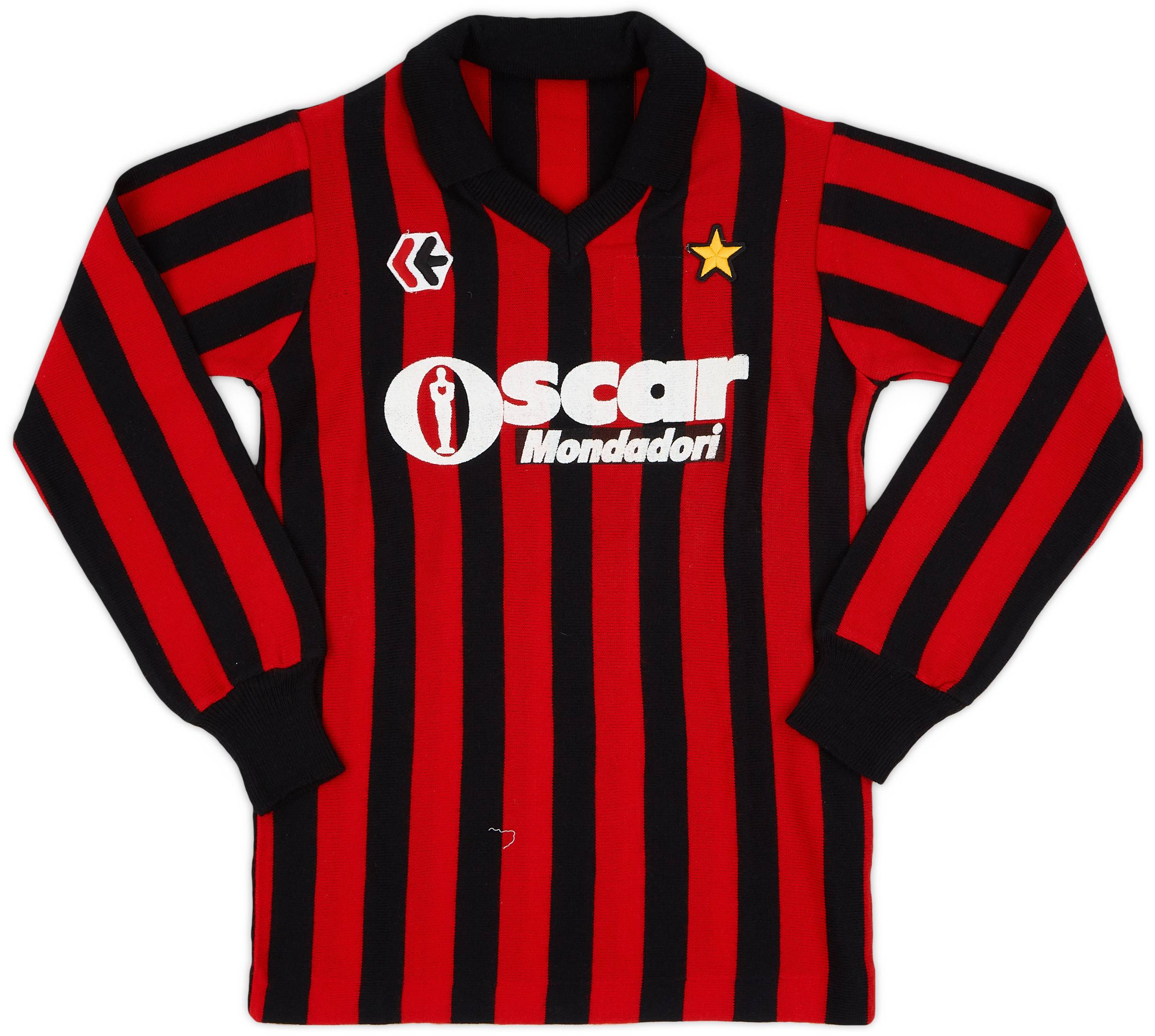 1984-85 AC Milan Home L/S Shirt - 9/10 - (L.Boys)