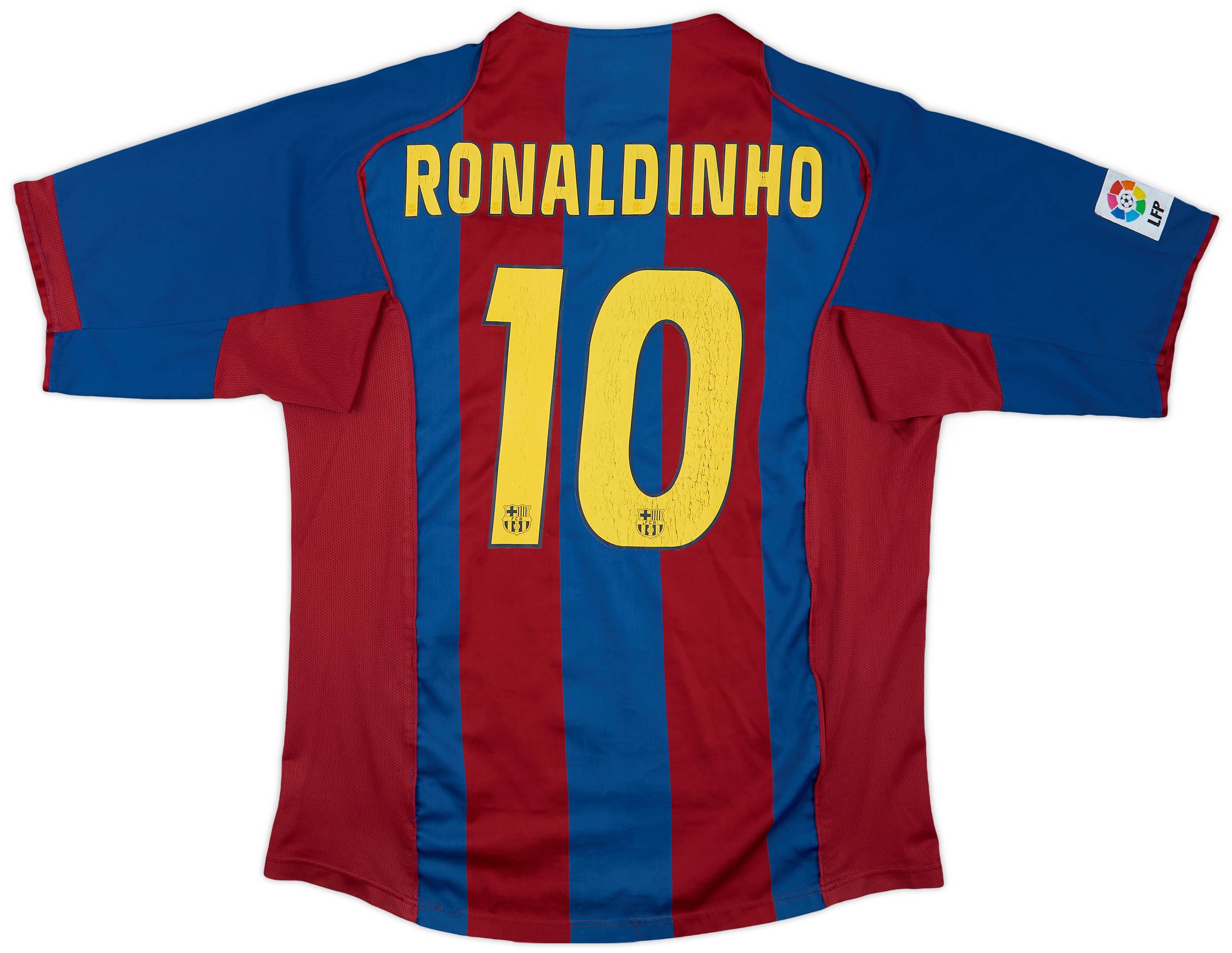 2004-05 Barcelona Home Shirt Ronaldinho #10 - 5/10 - (XL)