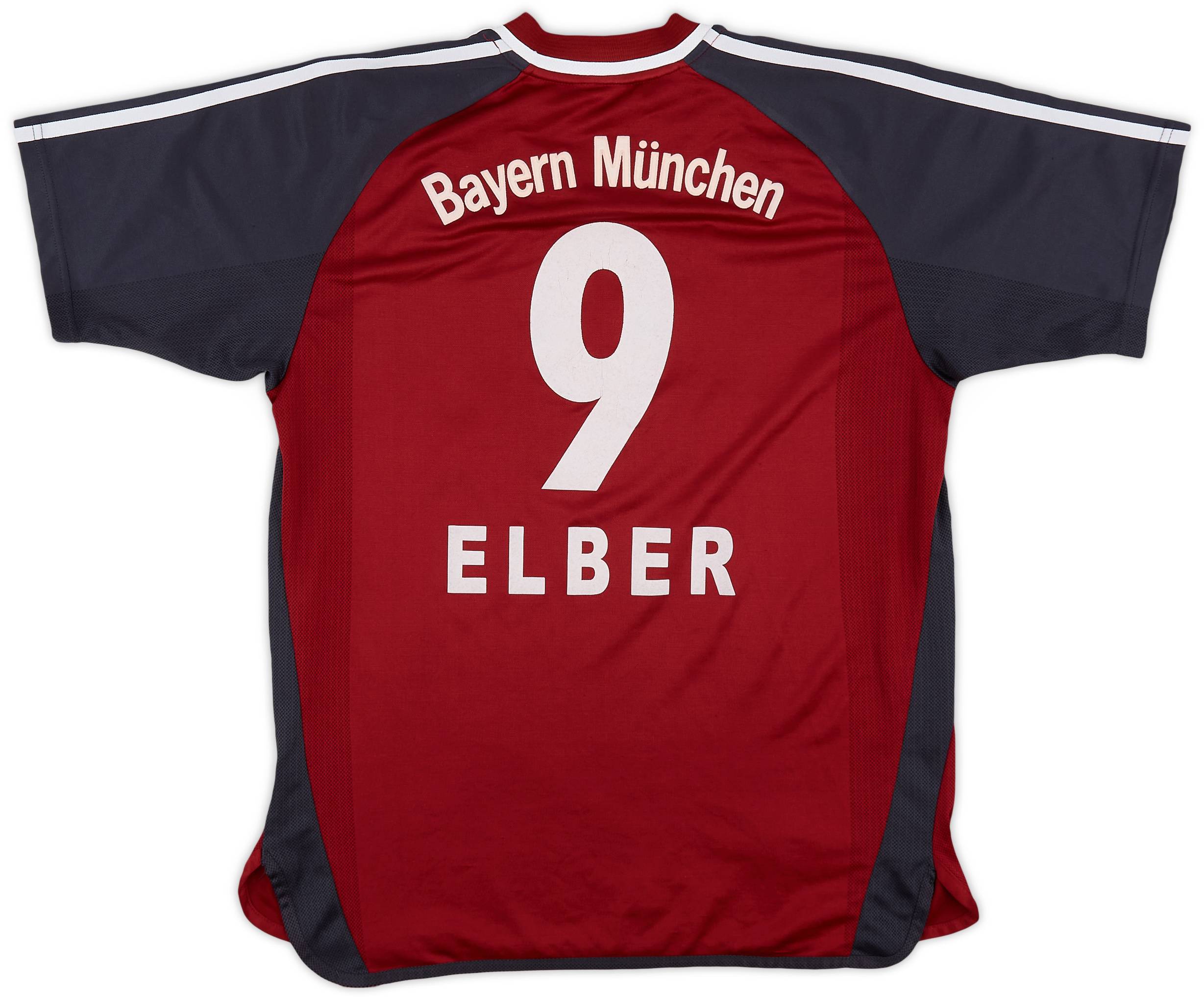 2001-02 Bayern Munich Home Shirt Elber #9 - 6/10 - (XL.Boys)
