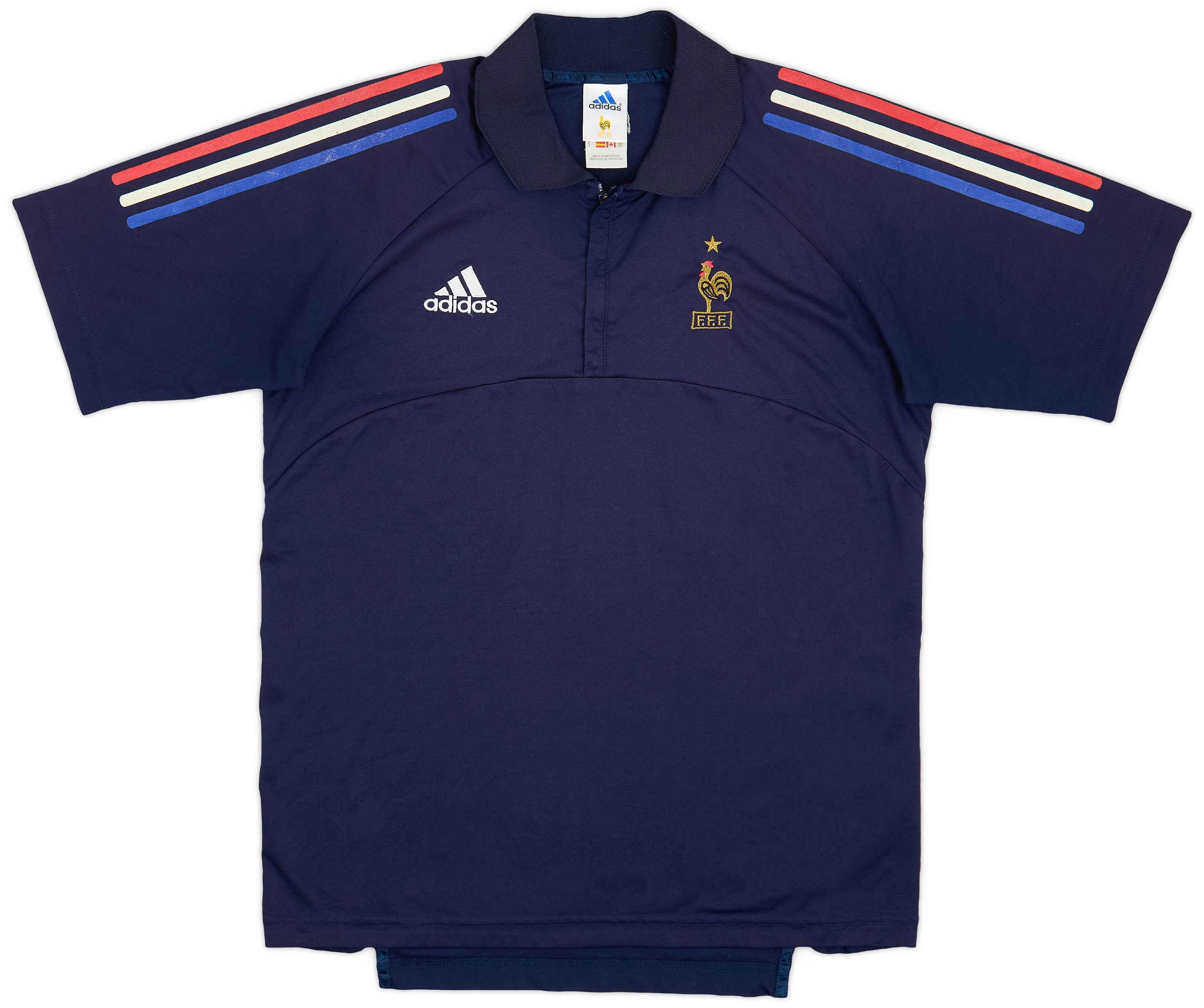 2001-02 France adidas 1/4 Zip Training Shirt - 6/10 - (S)