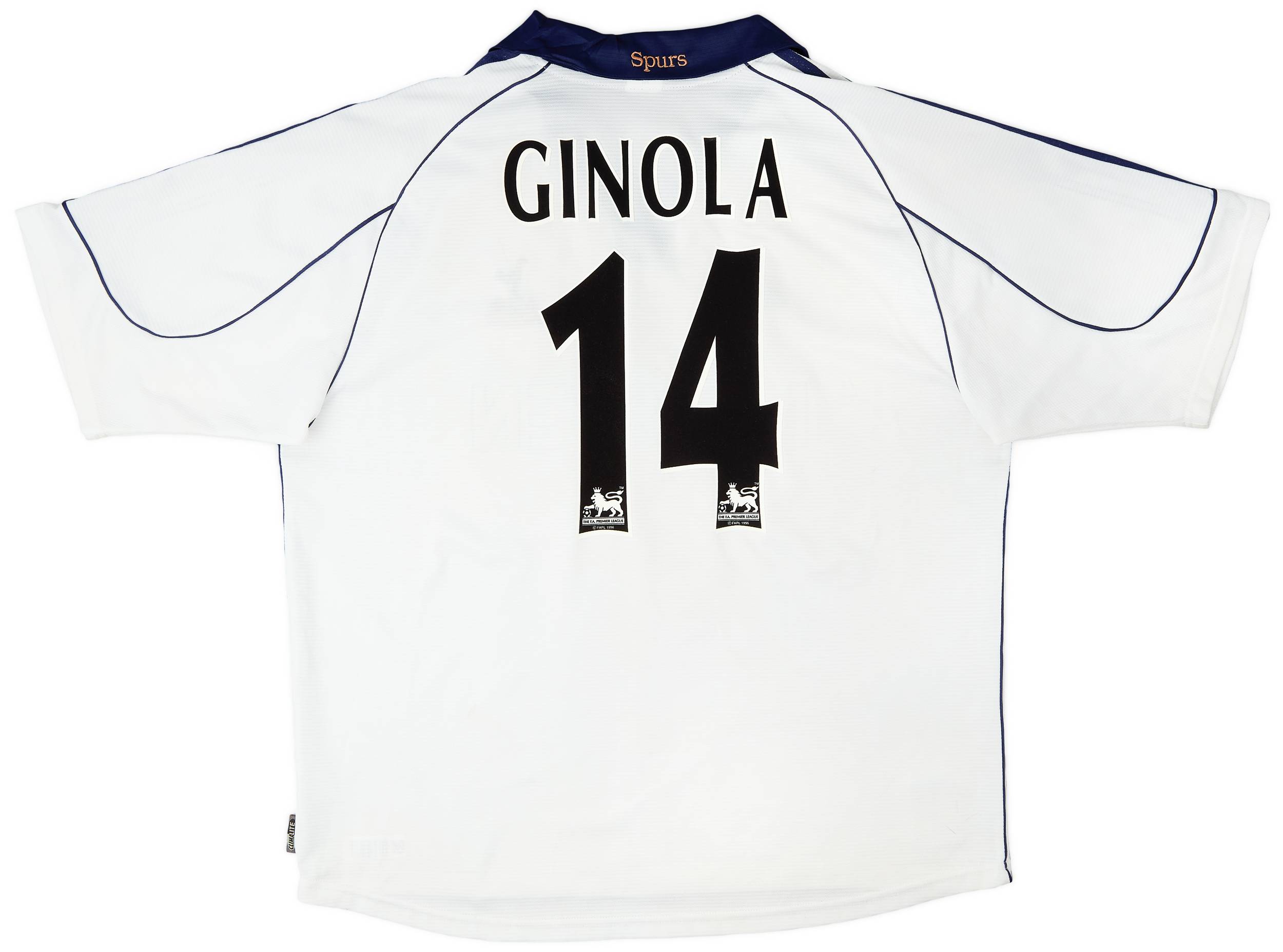 1999-01 Tottenham Home Shirt Ginola #14 - 6/10 - (XL)