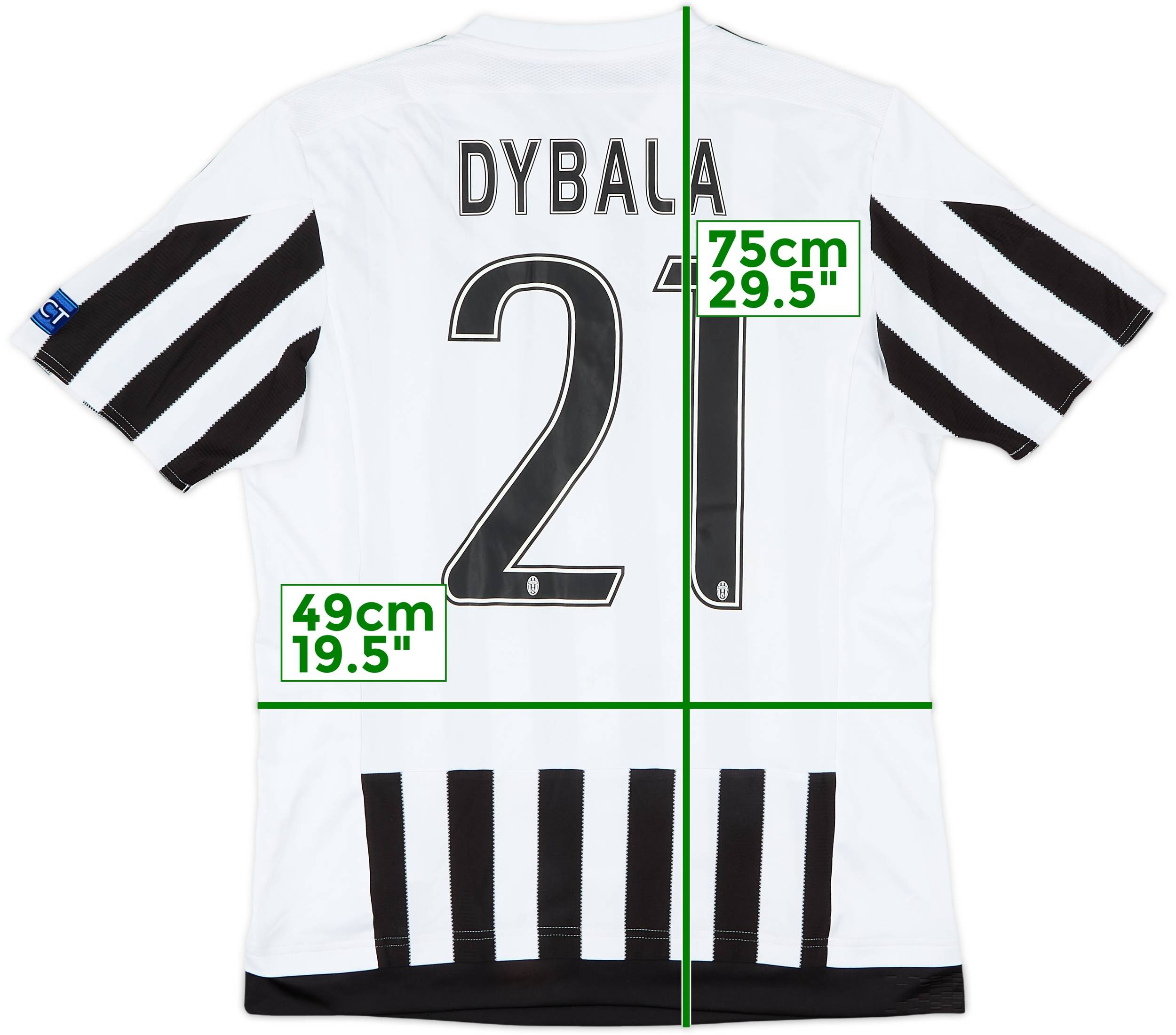 2015-16 Juventus Home Shirt Dybala #21 - 5/10 - (M)
