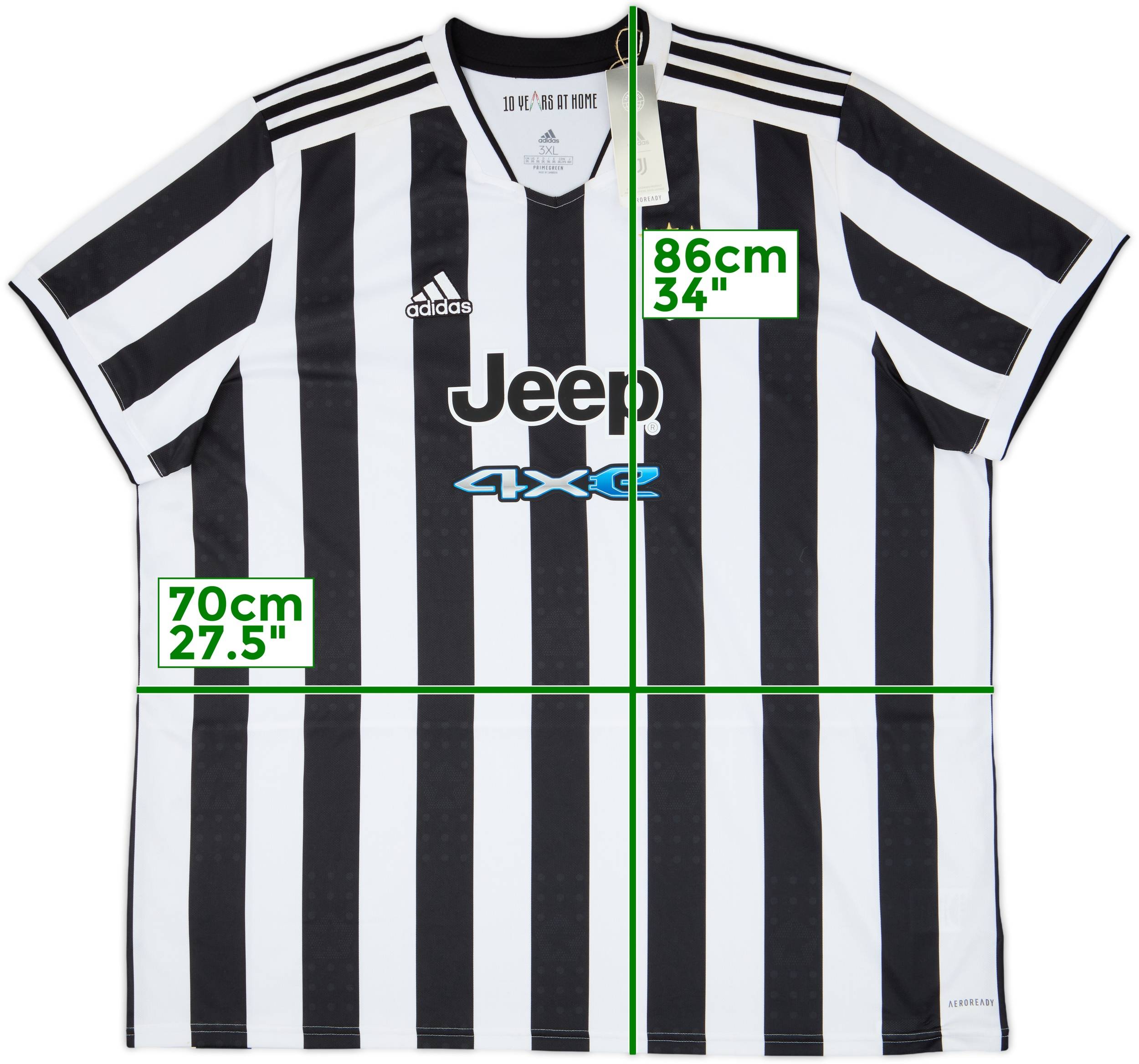 新品未開封  Juventus 3XL 2021-22 Juventus Home Shirt (3XL)