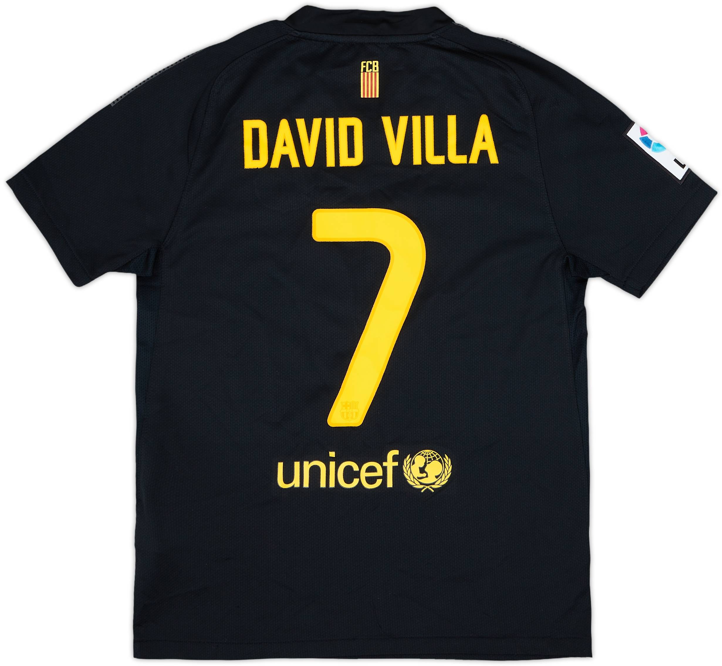 2011-12 Barcelona Away Shirt David Villa #7 - 8/10 - (M.Boys)