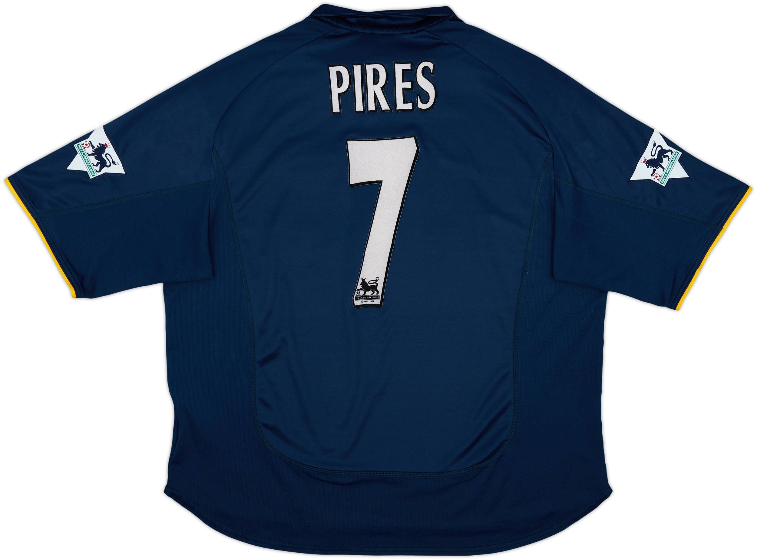 2000-02 Arsenal European Shirt Pires #7 - 8/10 - (XXL)