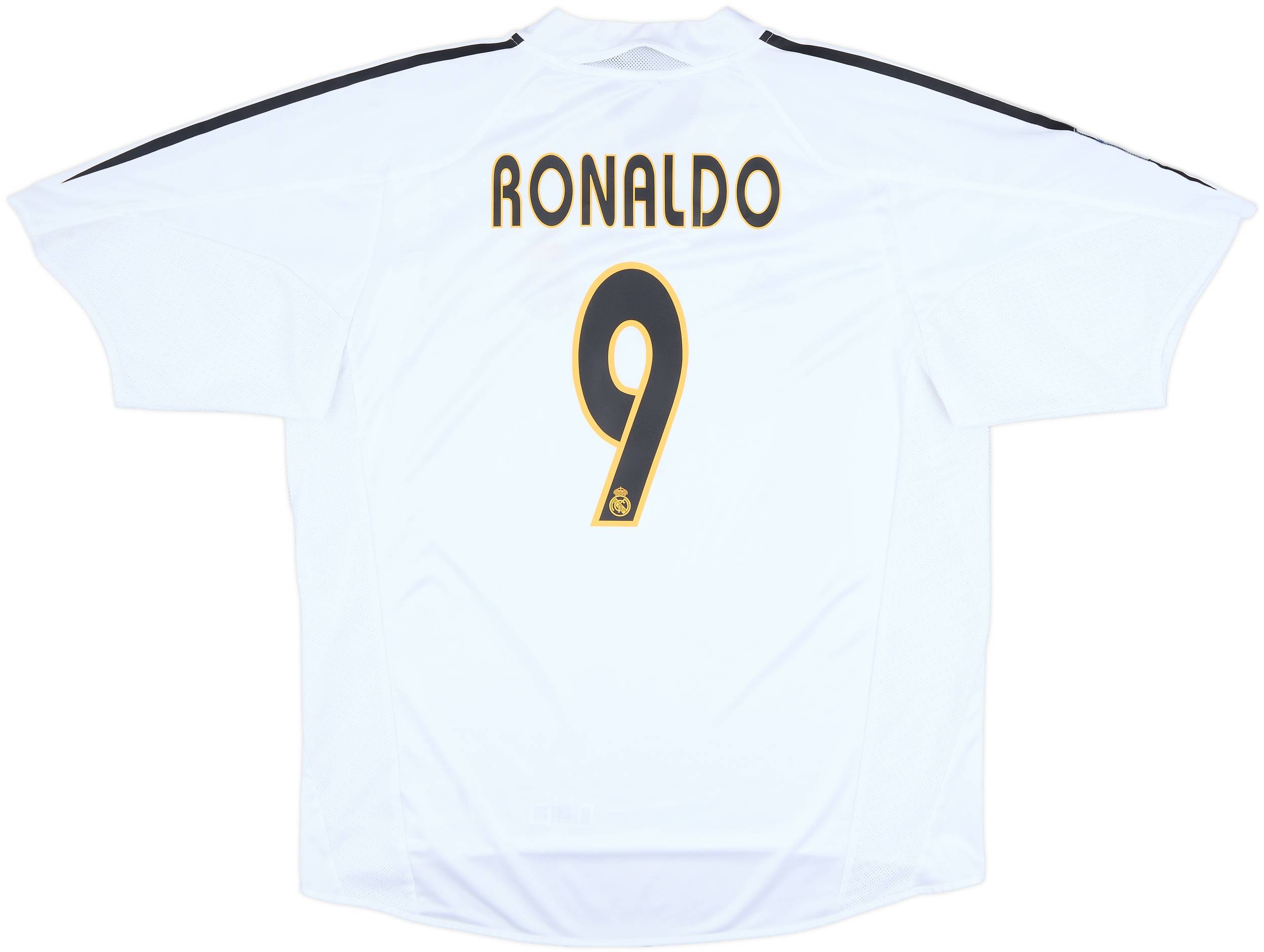 2004-05 Real Madrid Home Shirt Ronaldo #9 - 9/10 - (XL)