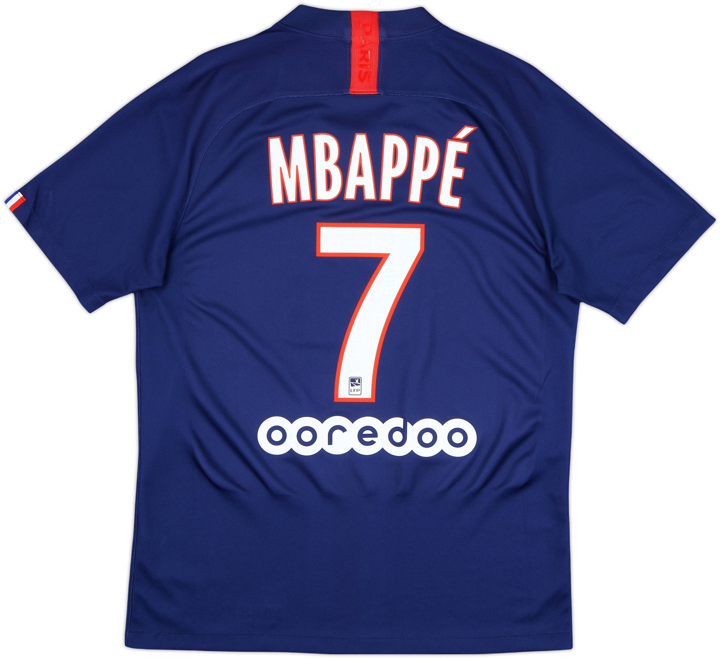 2019-20 Paris Saint-Germain Home Shirt Mbappe #7 - 7/10 - (M)