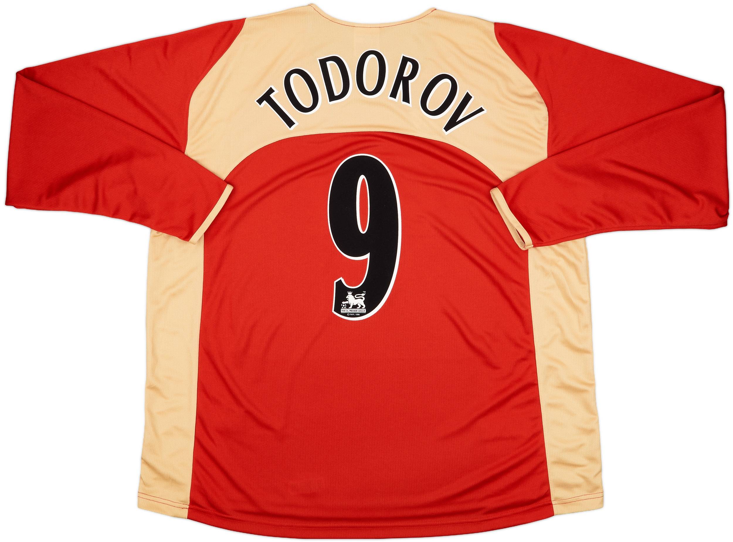 2005-06 Portsmouth Away L/S Shirt Todorov #9 - 9/10 - (XXL)