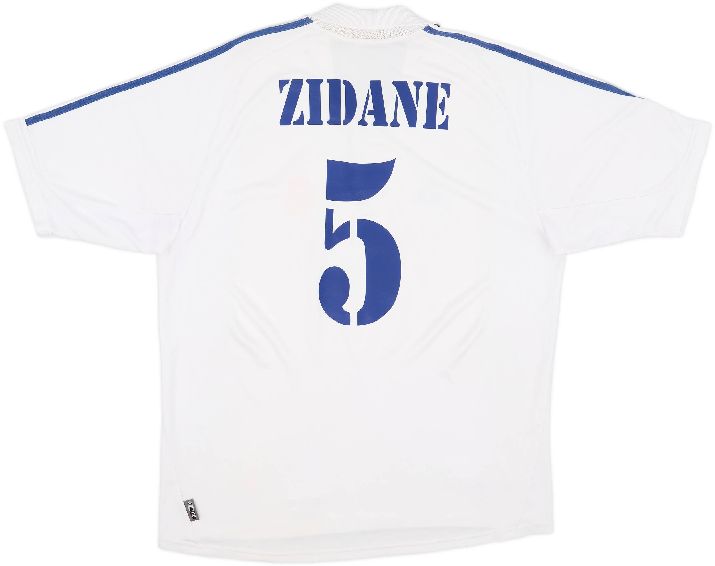 2001 Real Madrid Home Shirt Zidane #5 - 7/10 - (XL)