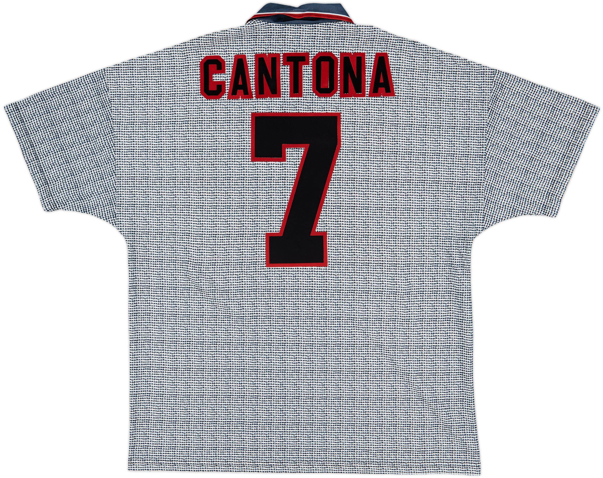 1995-96 Manchester United Away Shirt Cantona #7 - 8/10 - (XL)