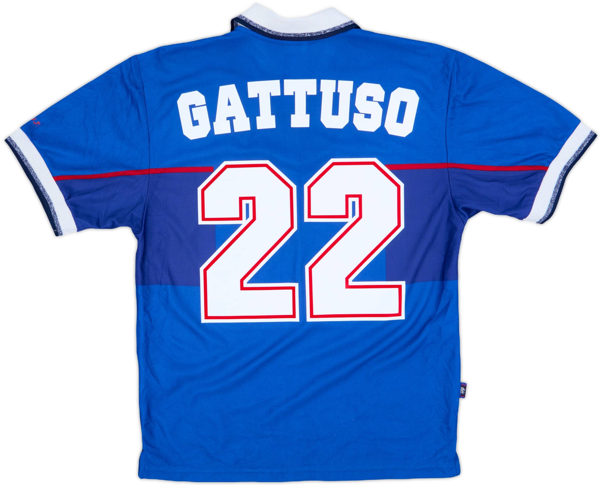 1997-99 Rangers Home Shirt Gattuso #22 - 9/10 - (S)
