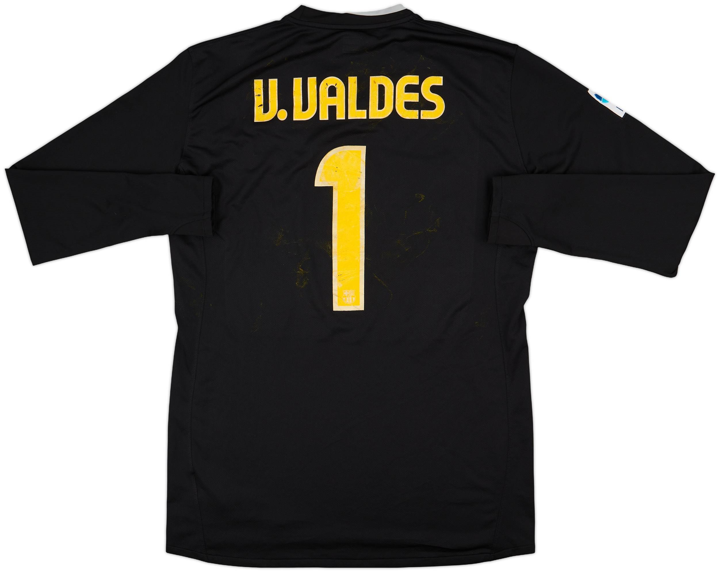 2008-09 Barcelona GK Shirt V. Valdes #1 - 4/10 - (XXL)