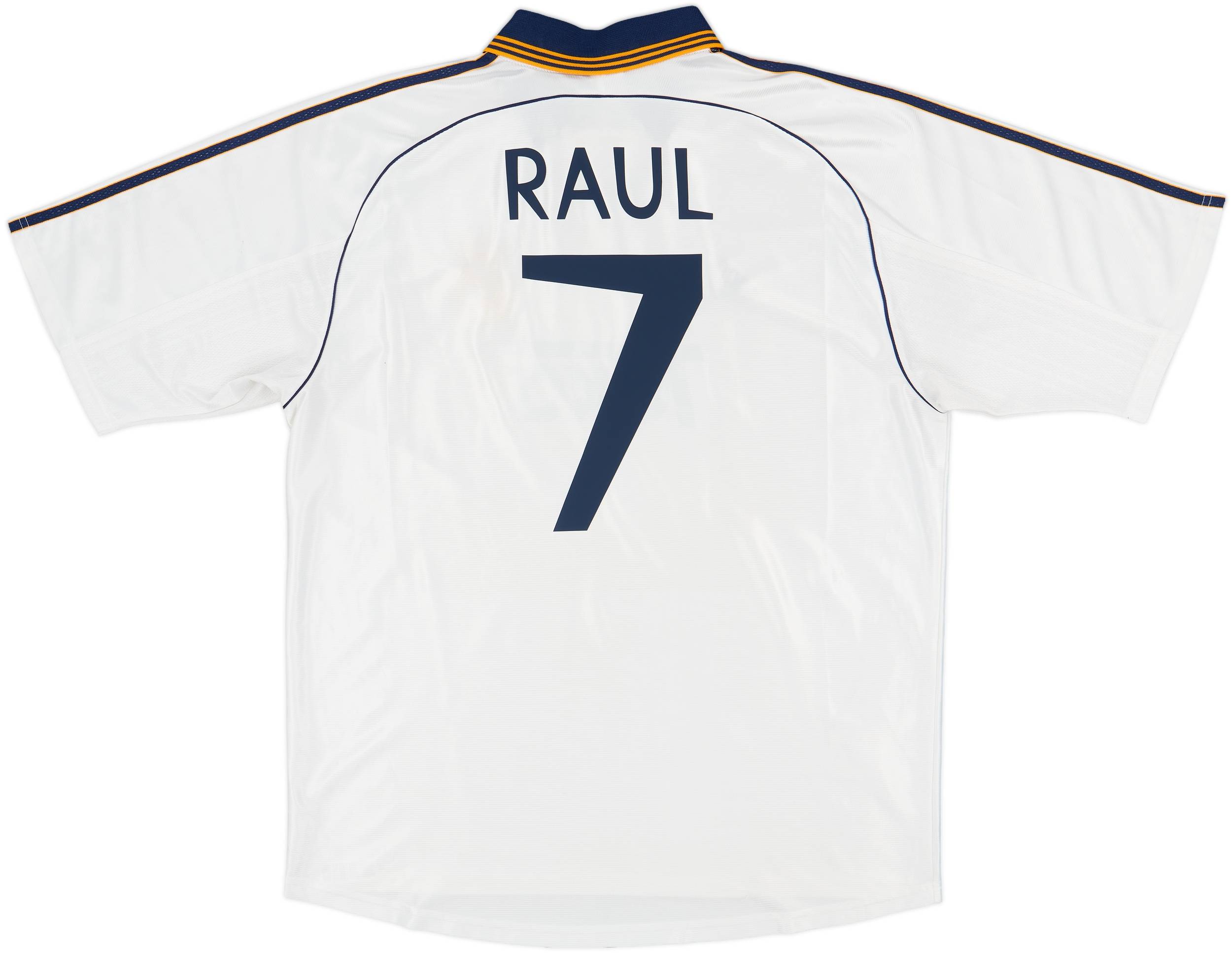 1998-00 Real Madrid Home Shirt Raul #7 - 8/10 - (XL)