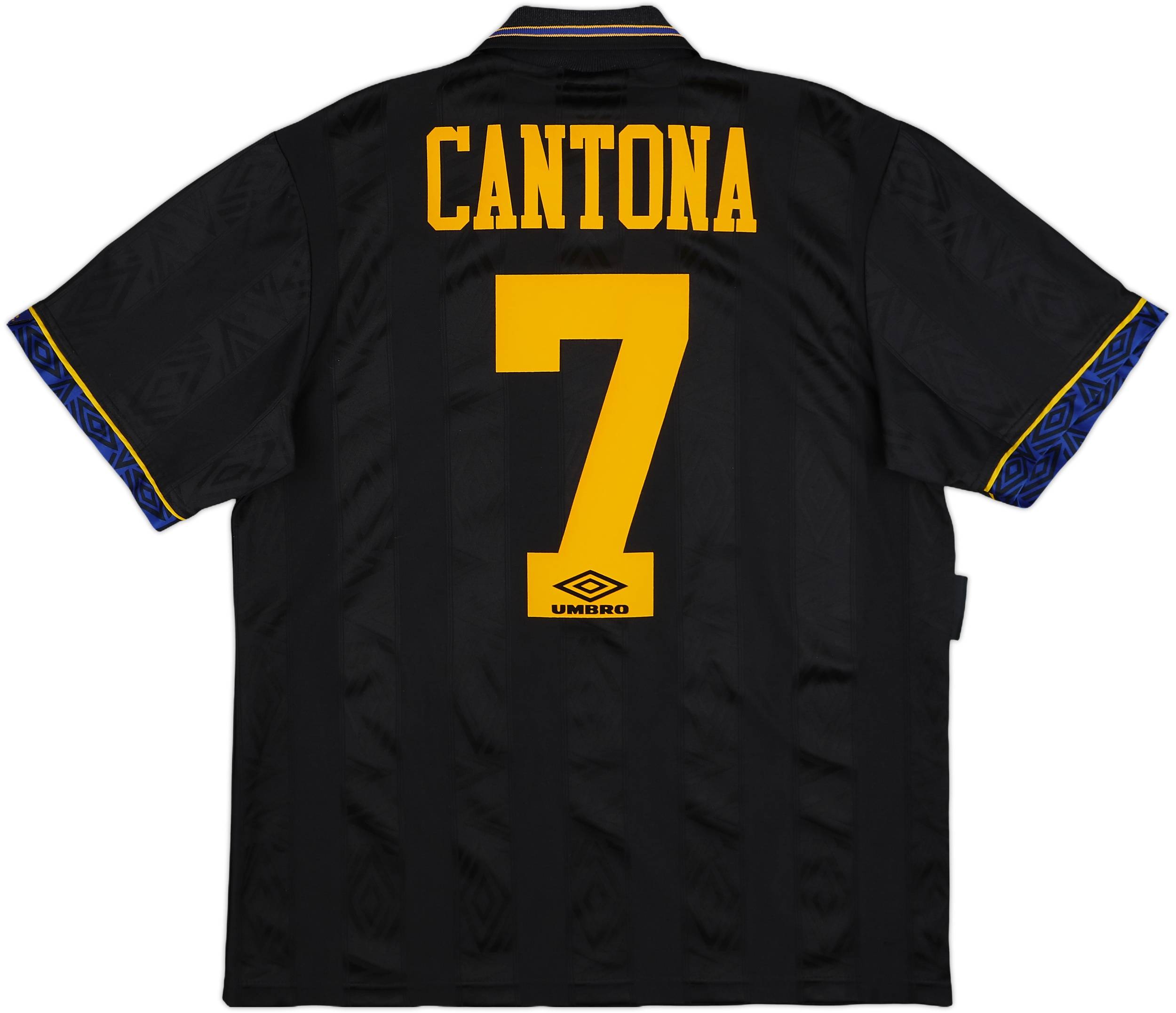 1993-95 Manchester United Away Shirt Cantona #7 - 8/10 - (L)