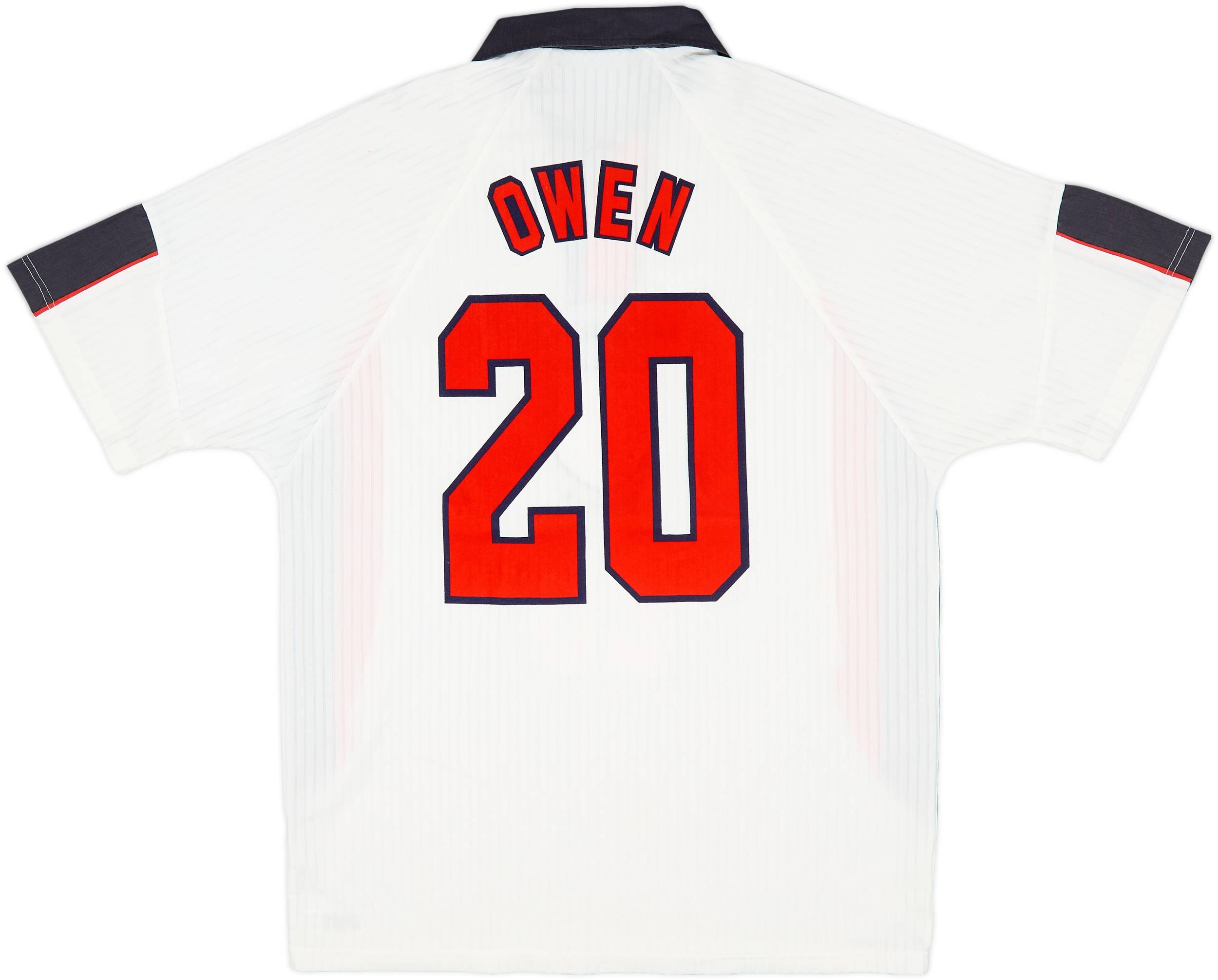 1997-99 England Home Shirt Owen #20 - 8/10 - (L)