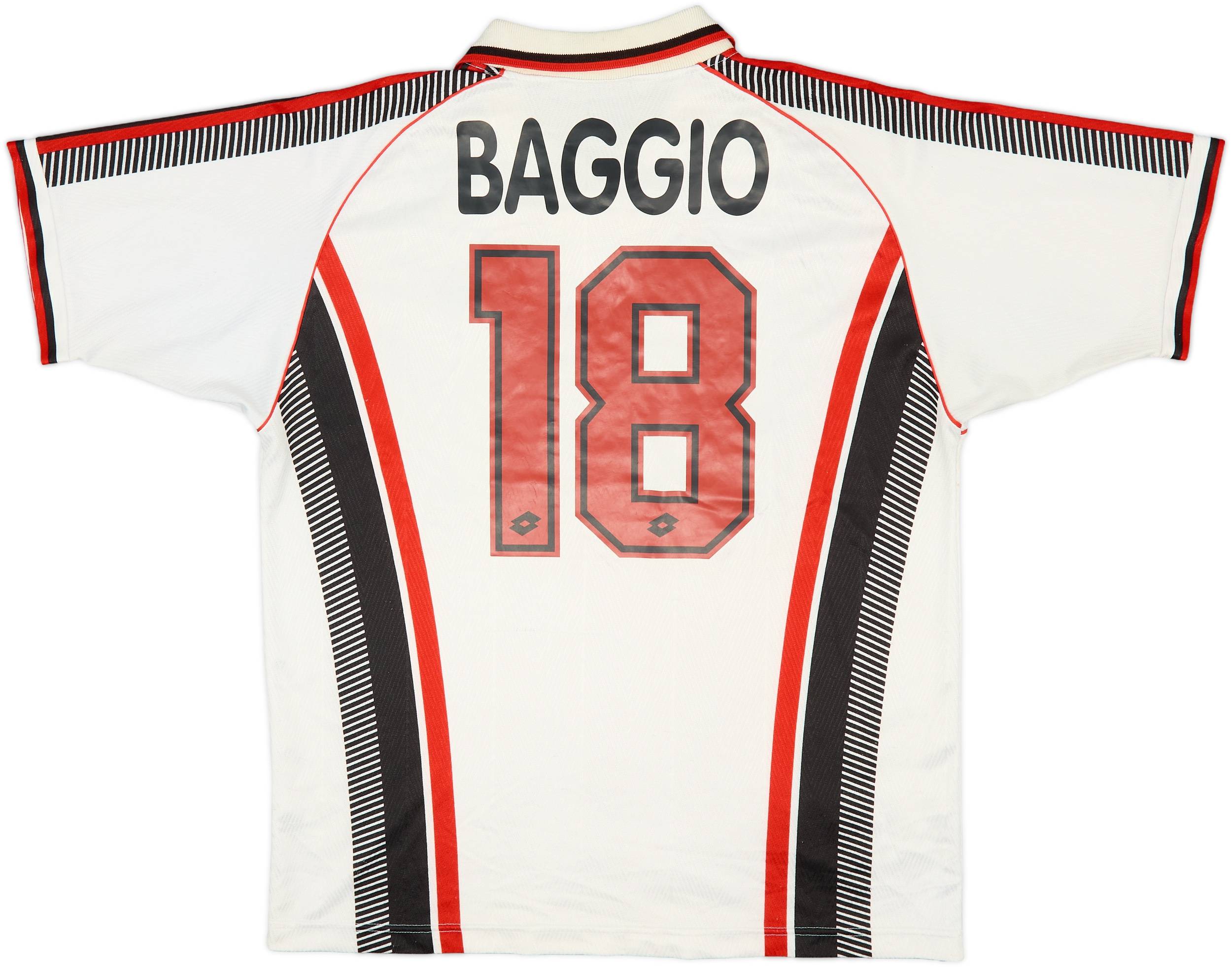 1997-98 AC Milan Away Shirt Baggio #18 - 7/10 - (L)
