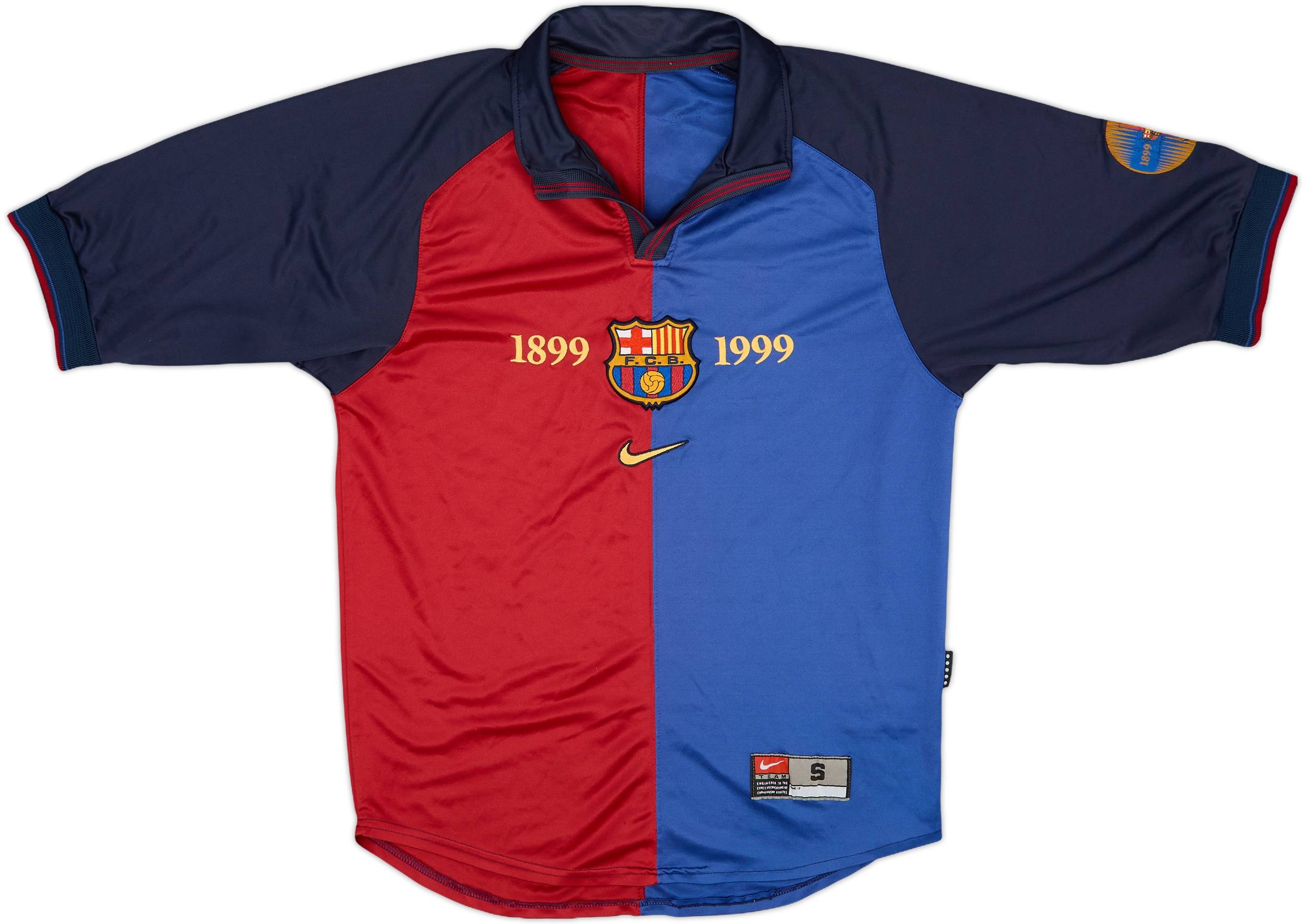 1999-00 Barcelona Centenary Home Shirt Xavi #26 - 8/10 - (S)