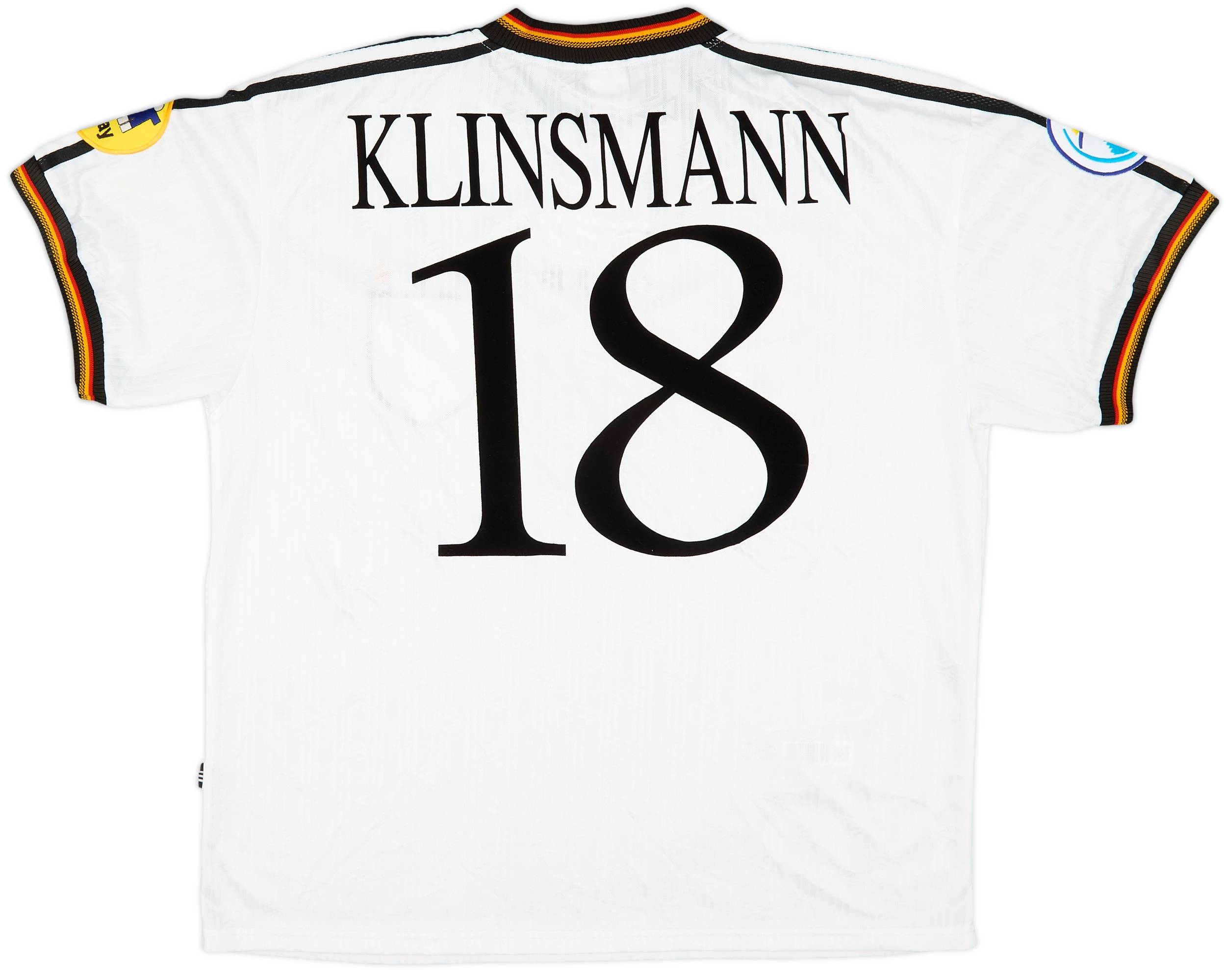 1996-98 Germany Home Shirt Klinsmann #18 - 9/10 - (XL)