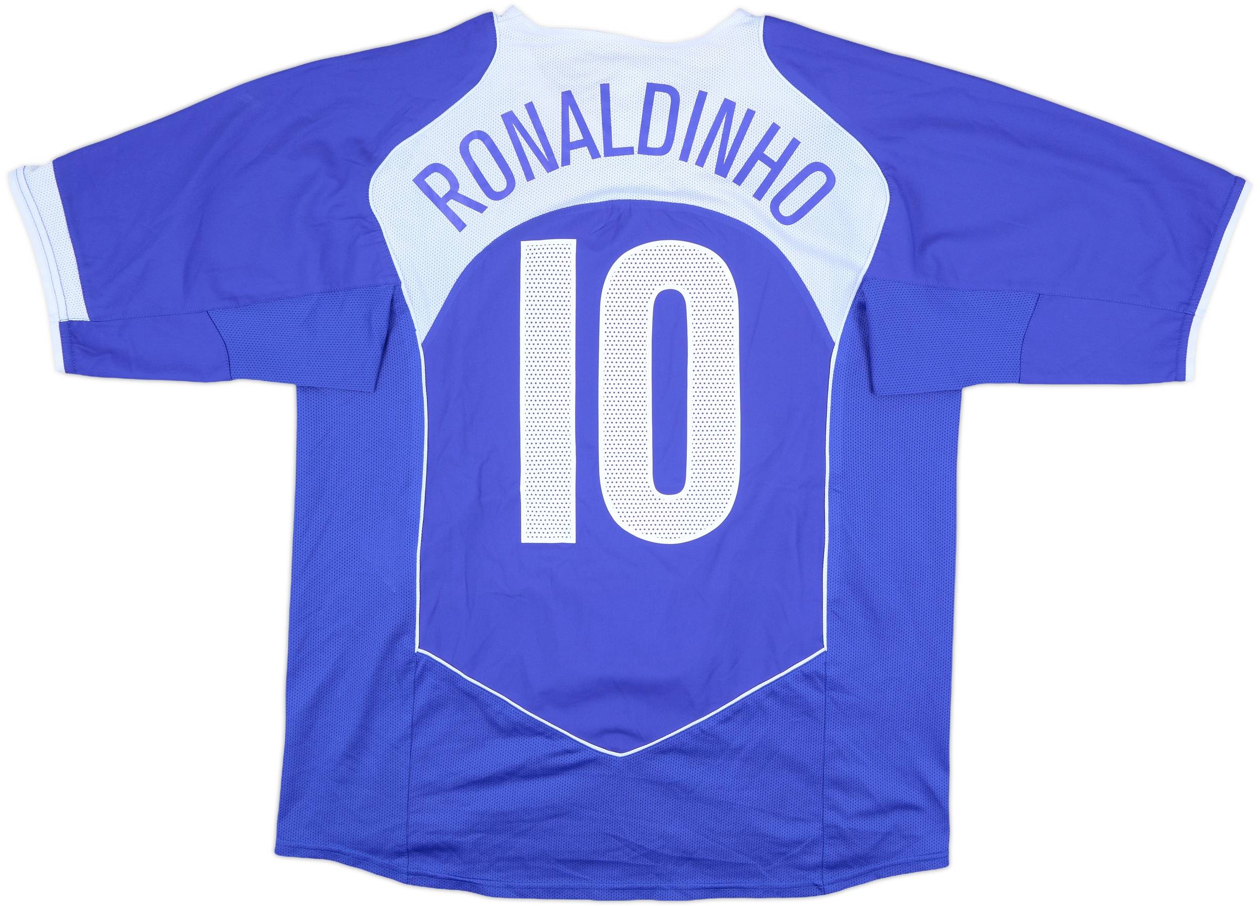 2004-06 Brazil Away Shirt Ronaldinho #10 - 9/10 - (L)