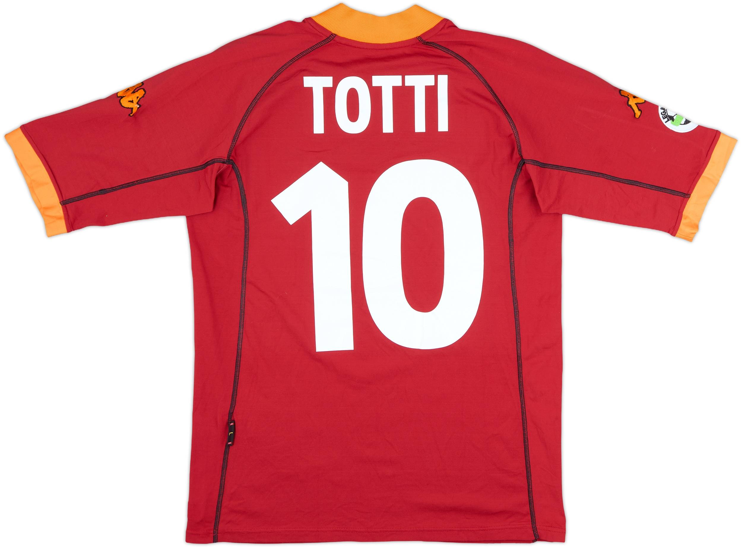 2001-02 Roma Home Shirt Totti #10 - 8/10 - (L)