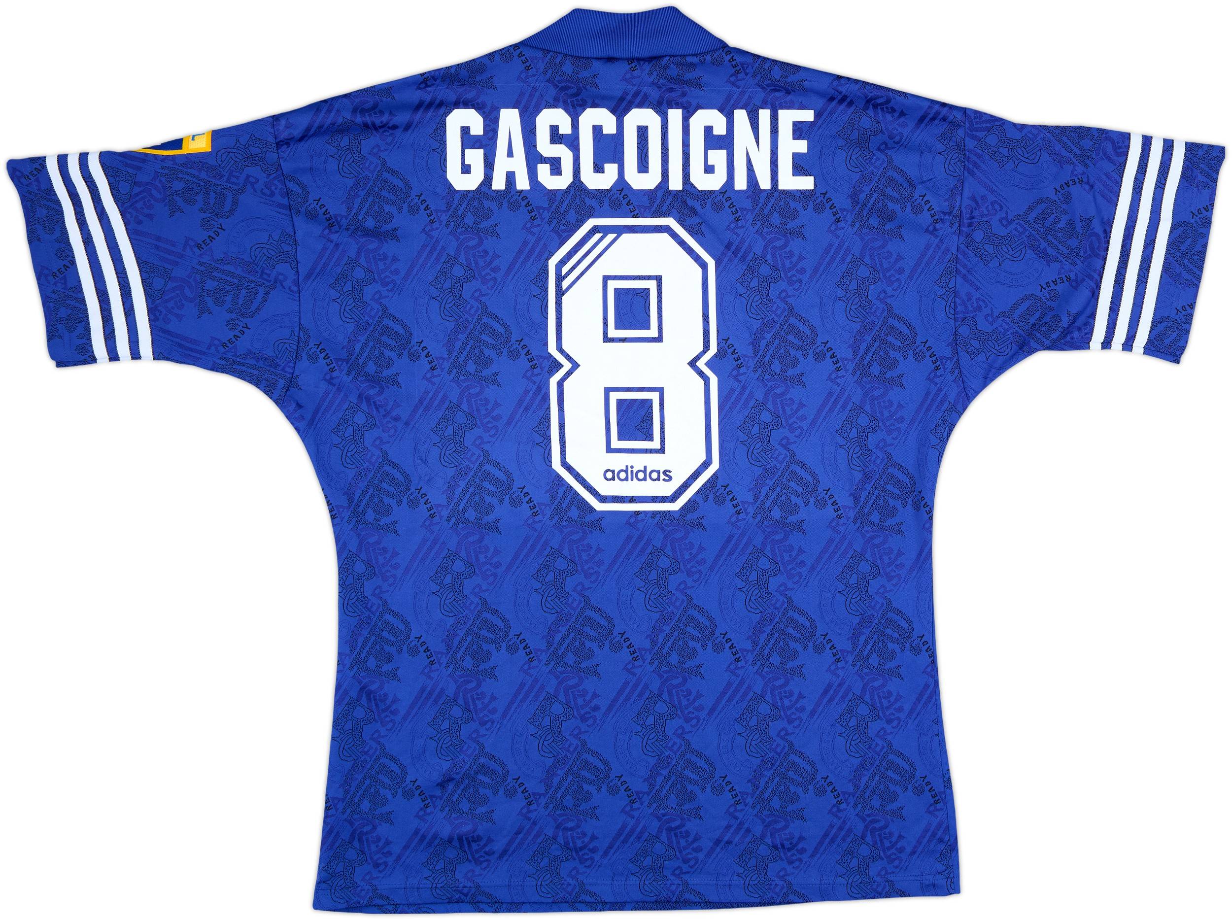 1994-96 Rangers Home Shirt Gascoigne #8 - 9/10 - (M/L)