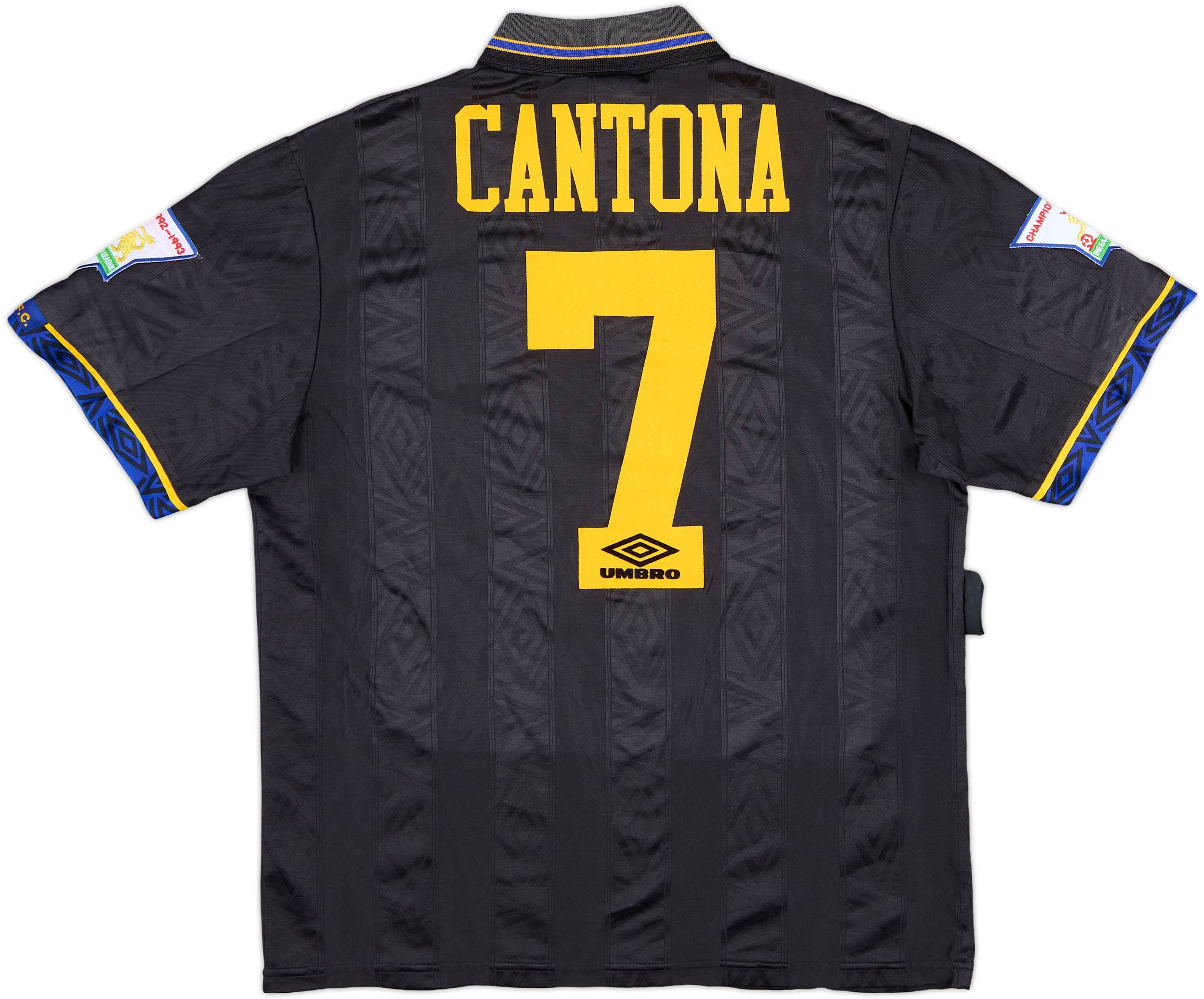 1993-95 Manchester United Away Shirt Cantona #7 - 7/10 - (M)