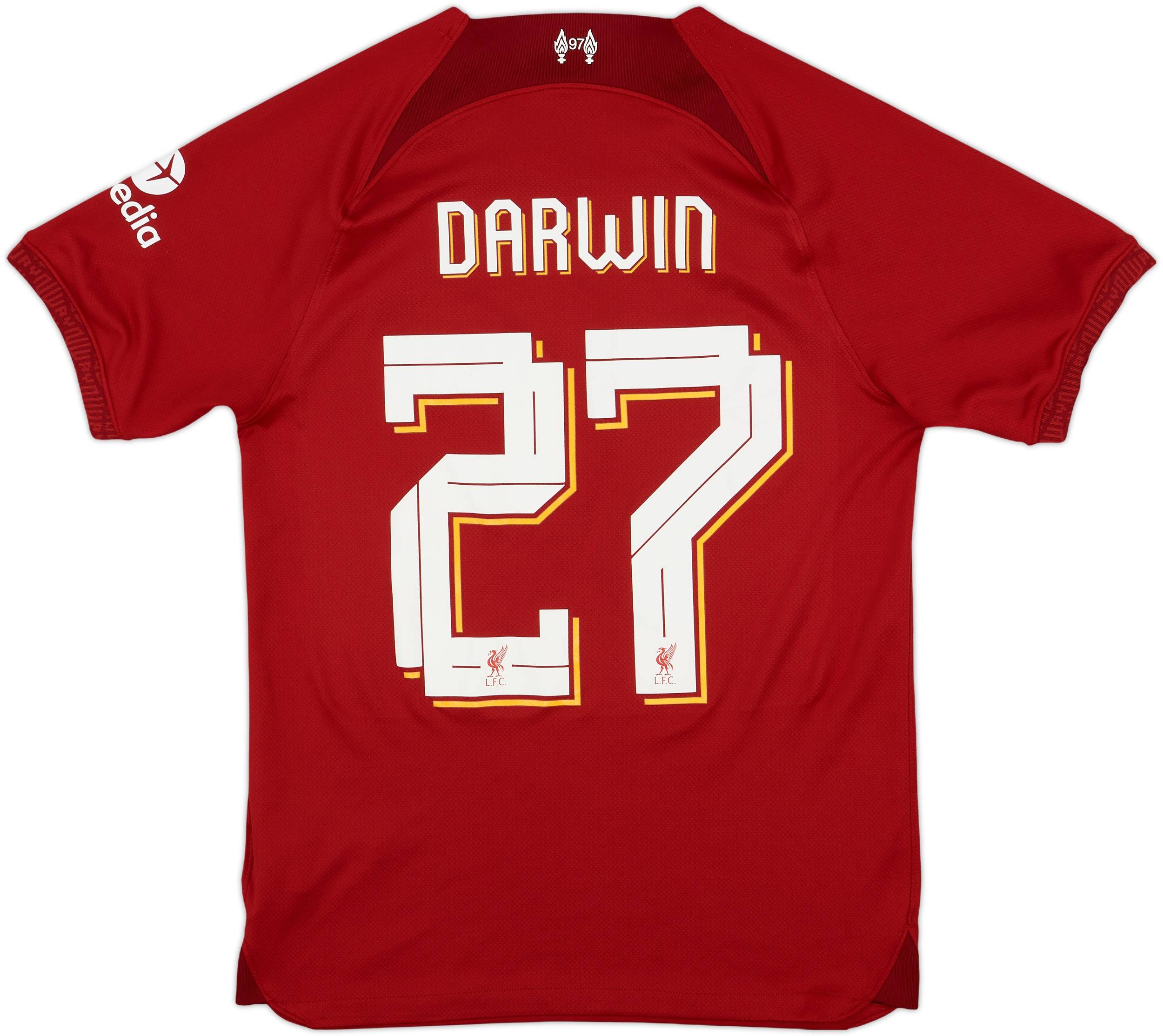 2022-23 Liverpool Home Shirt Darwin #27 - 8/10 - (S)