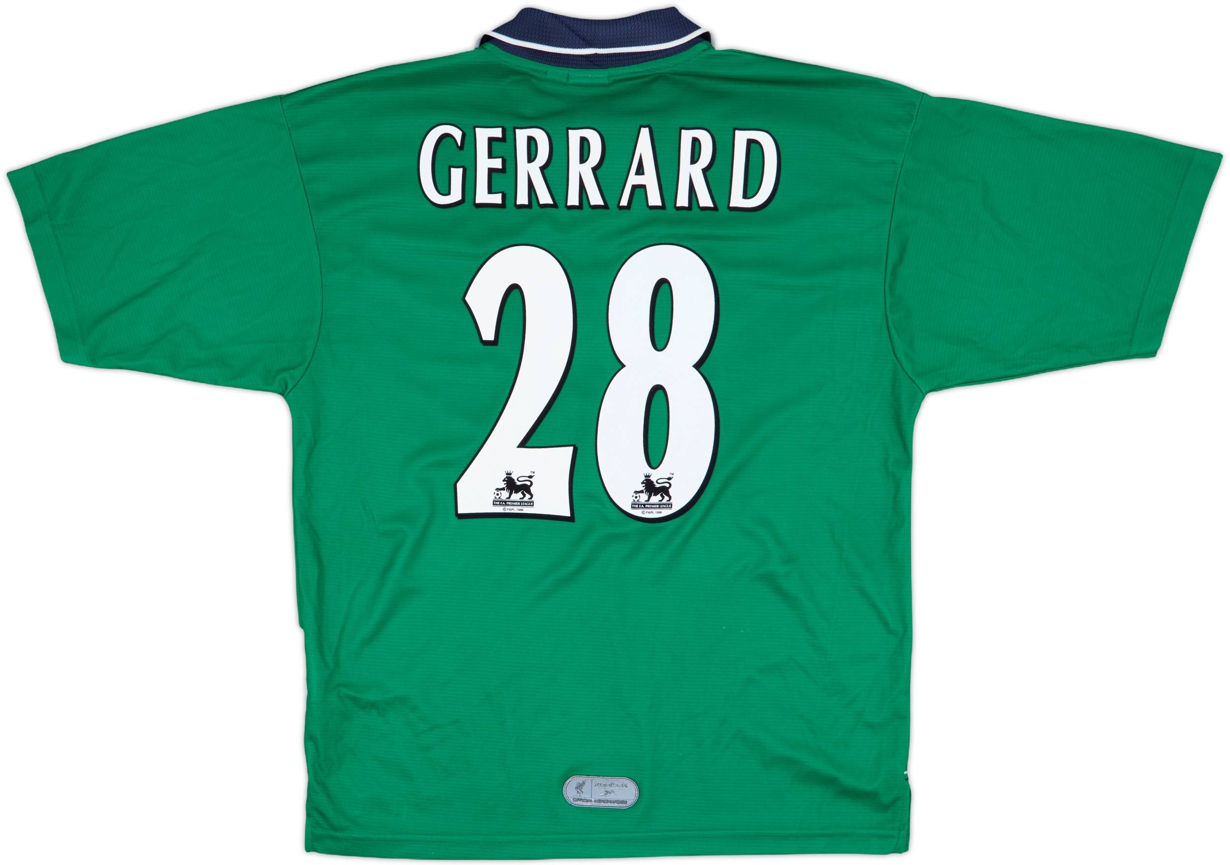 1999-00 Liverpool Away Shirt Gerrard #28 - 7/10 - (M)