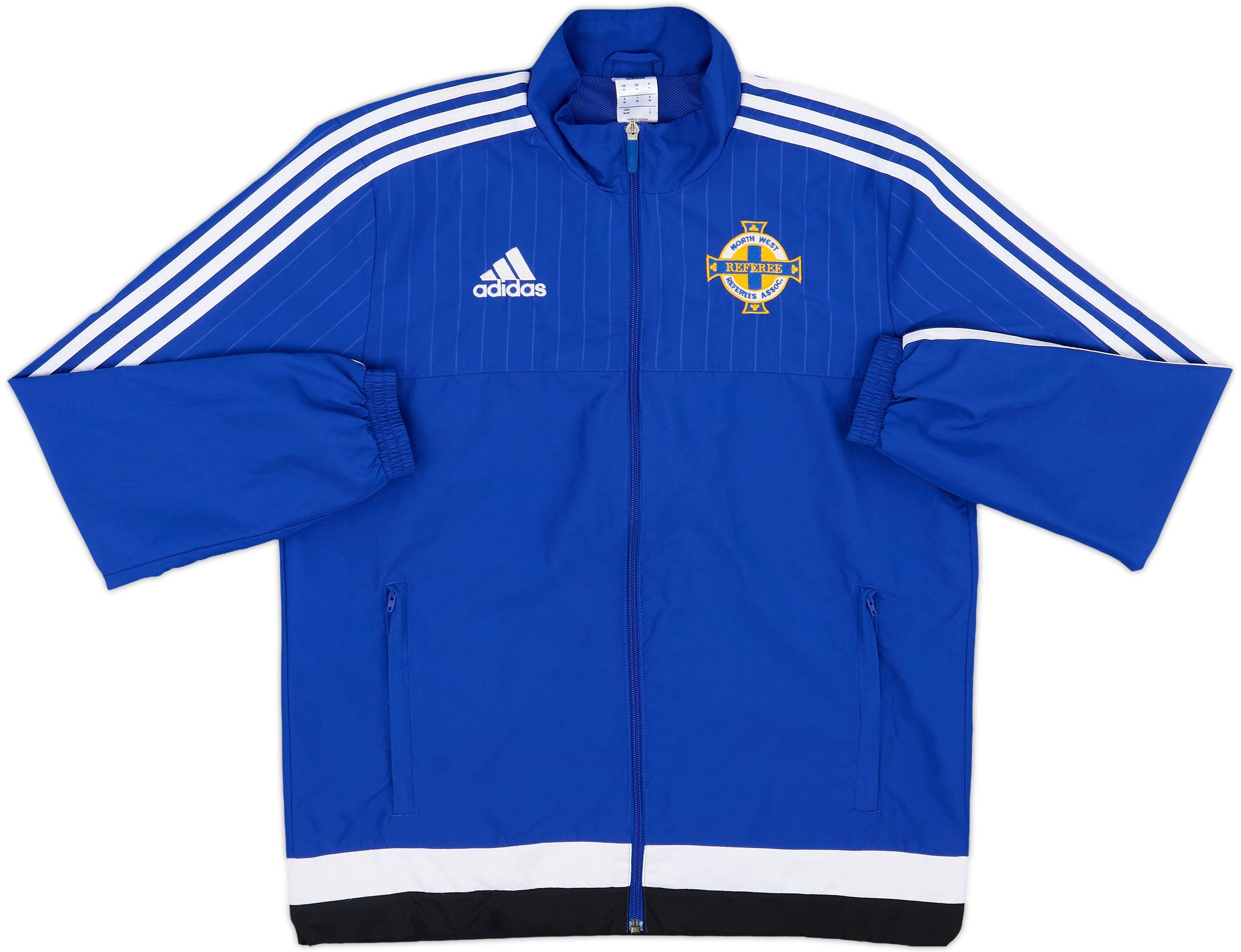 2015-16 Northern Ireland Referee adidas Track Jacket - 8/10 - (M)