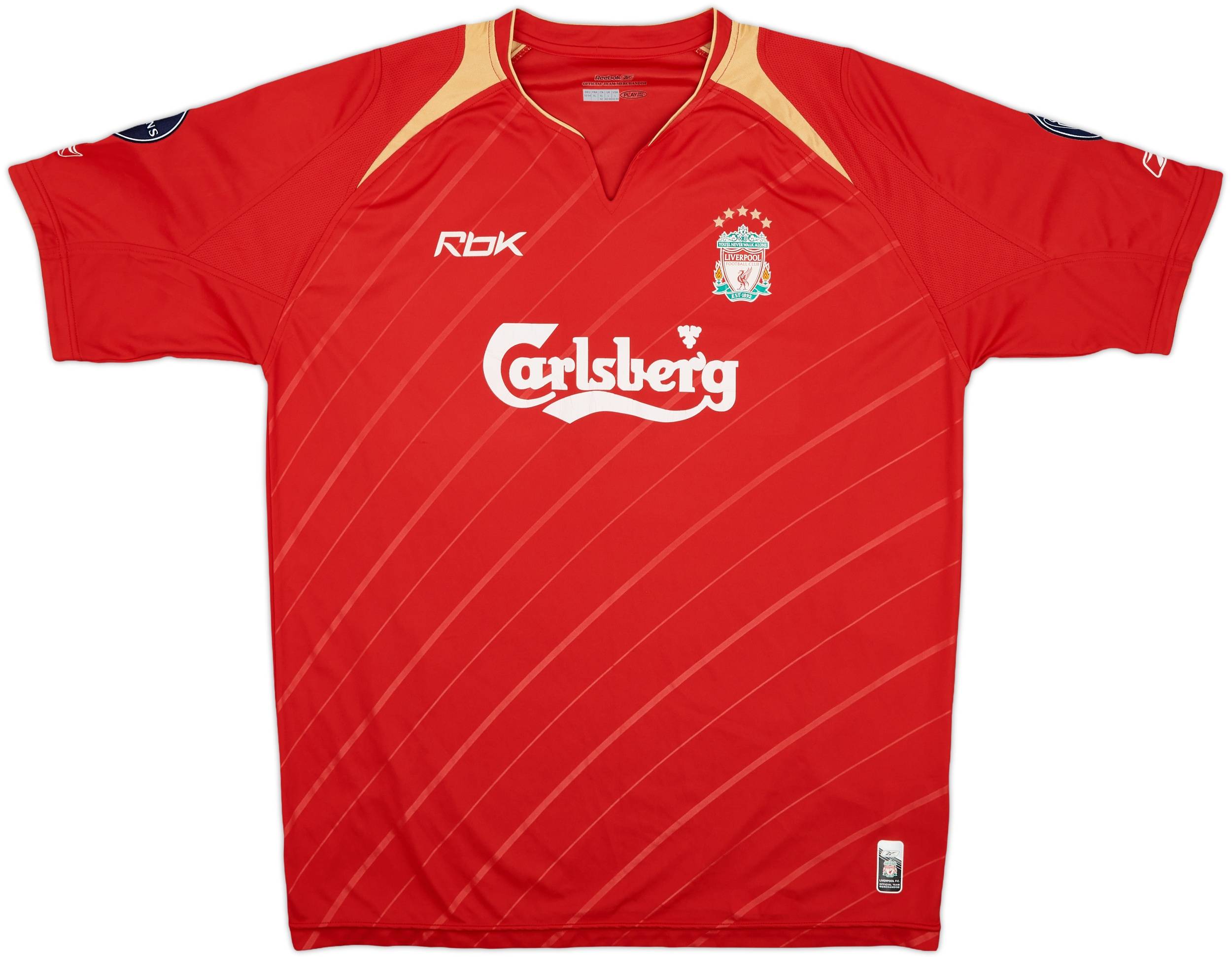 2005-06 Liverpool CL Home Shirt - 7/10 - (L)
